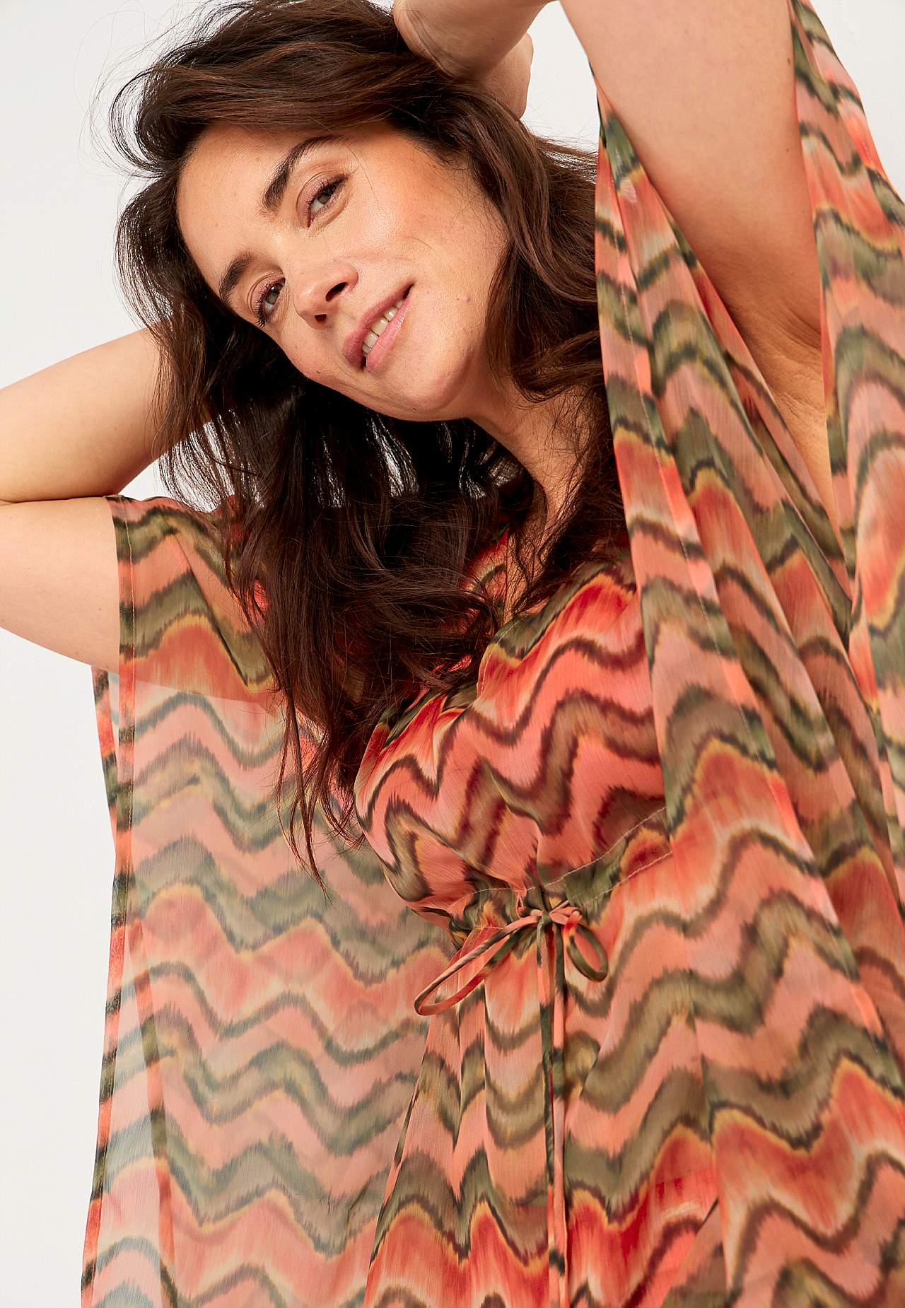 Met patroon strandkaftan