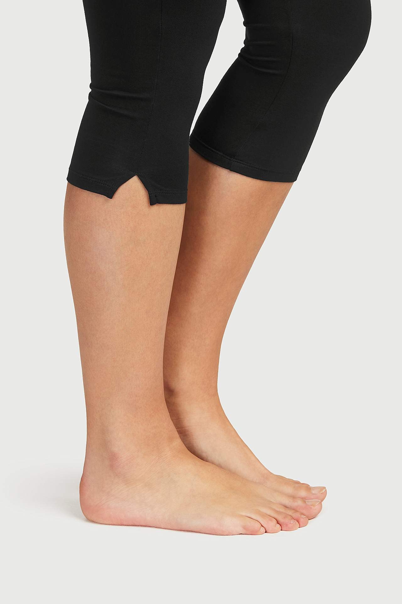 Capri legging met splits aan de zijkant