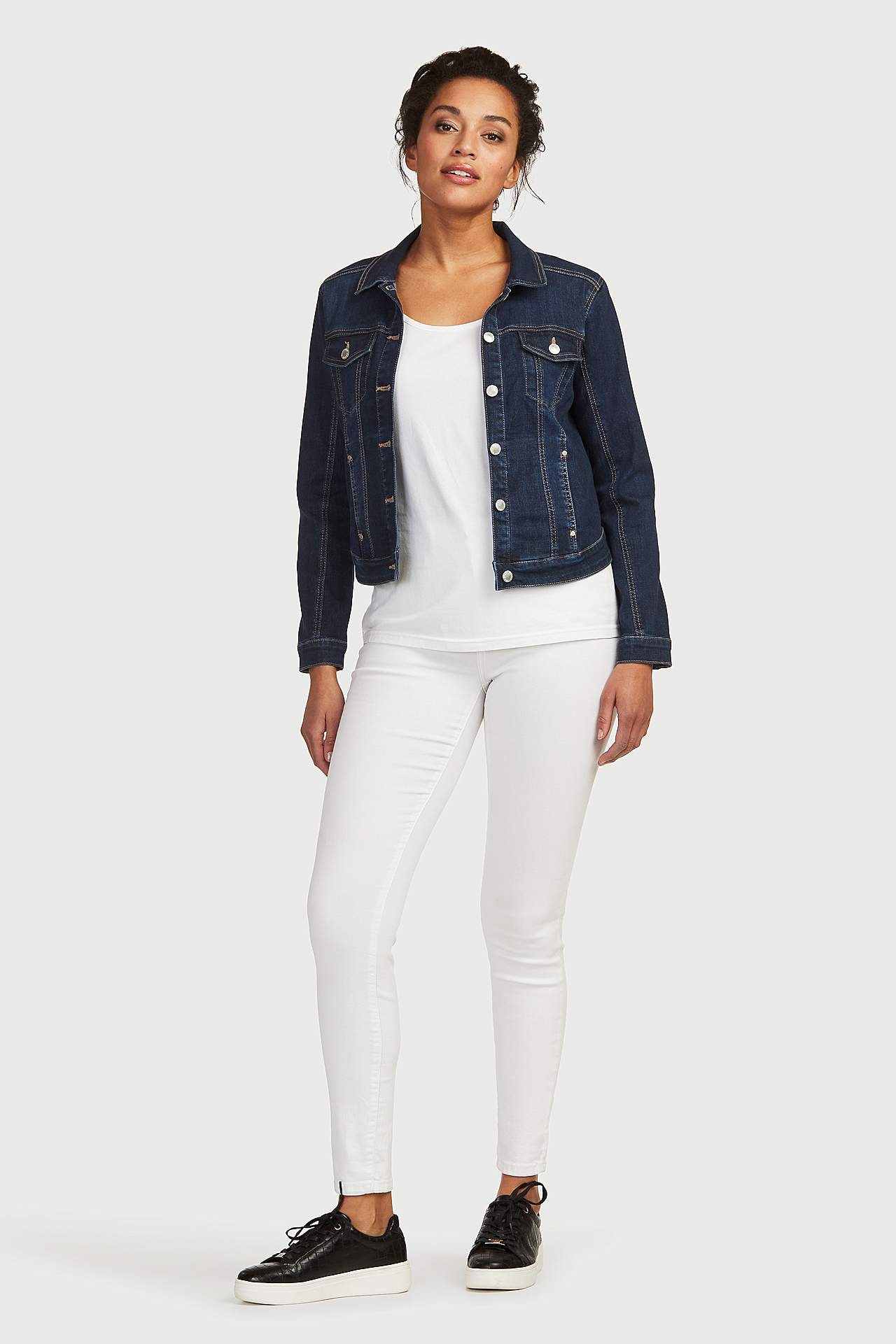 Superstretch jeans van keperstof
