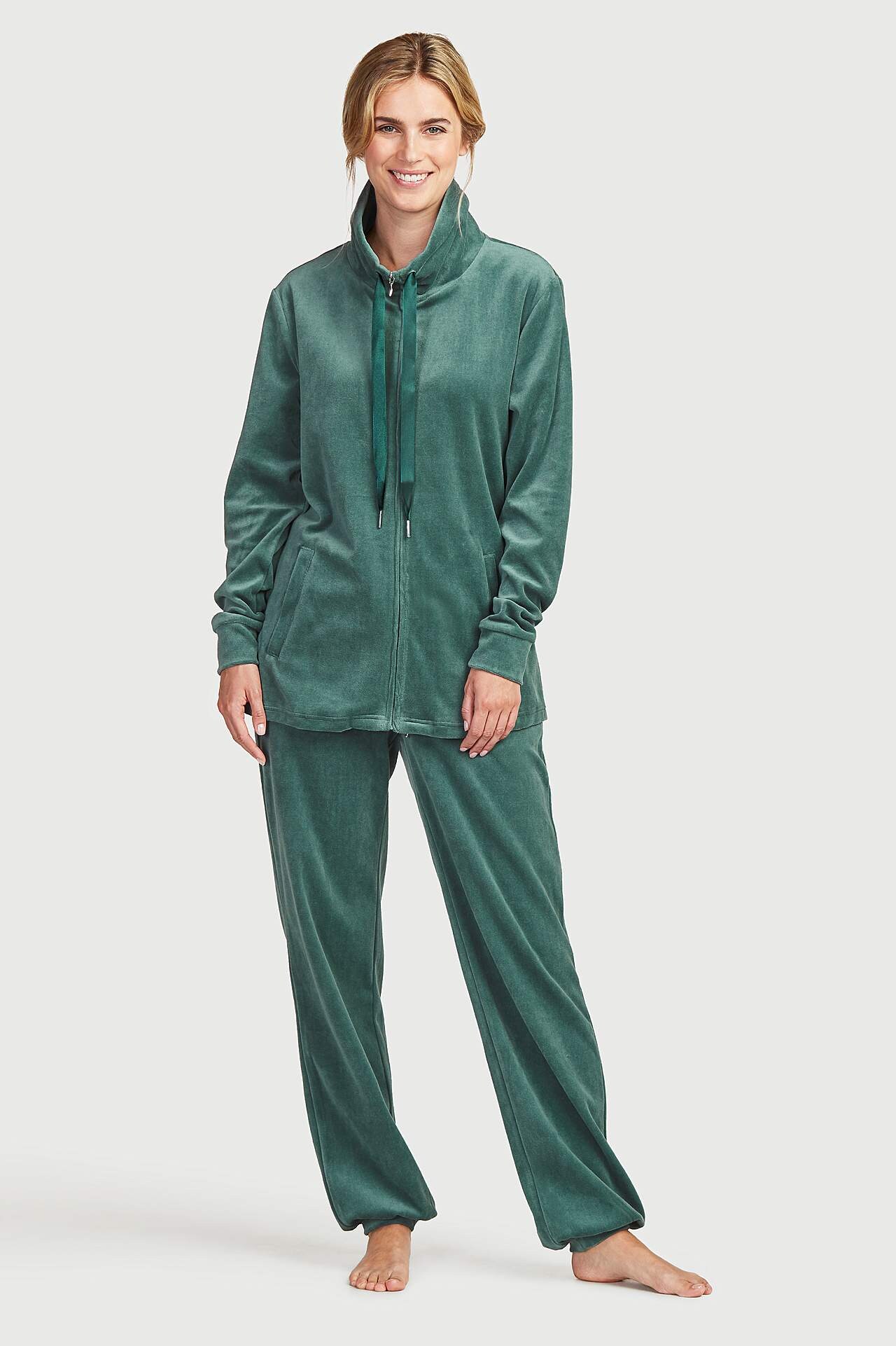 Fluwelen broek met manchet Wilma