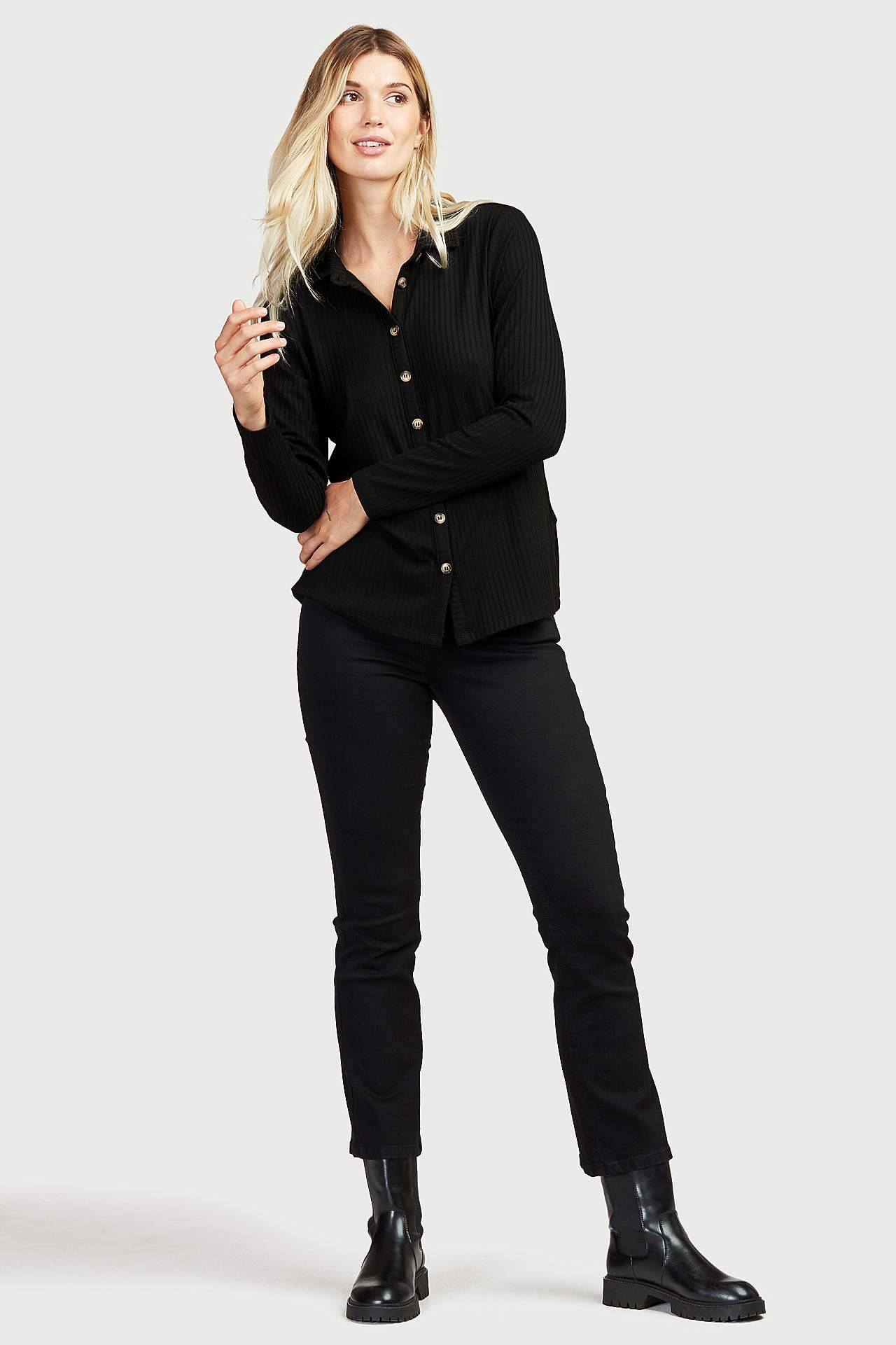 Rechte spijkerbroek van organisch katoen