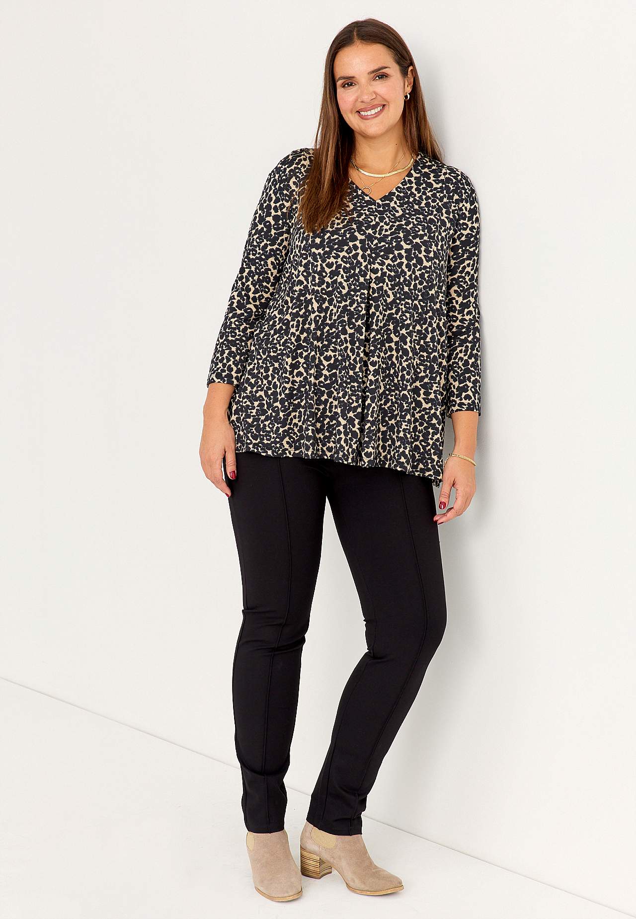 Jersey tuniek met patroon