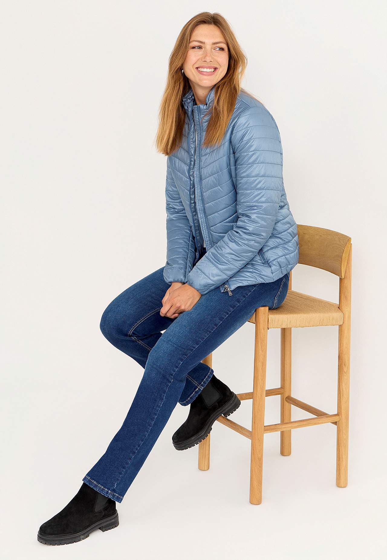 Glanzend lichtgewicht pufferjack