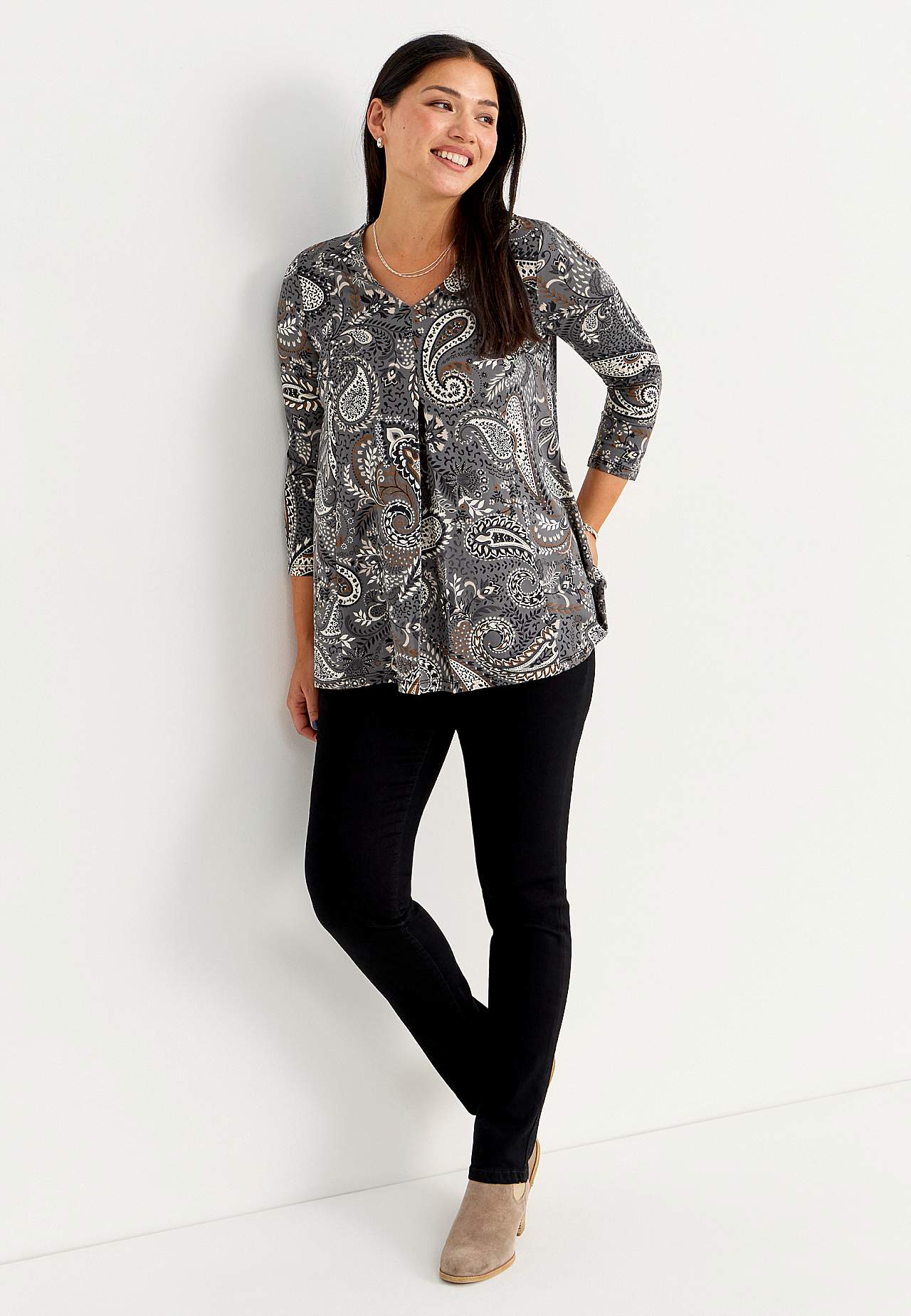 Jersey tuniek met patroon