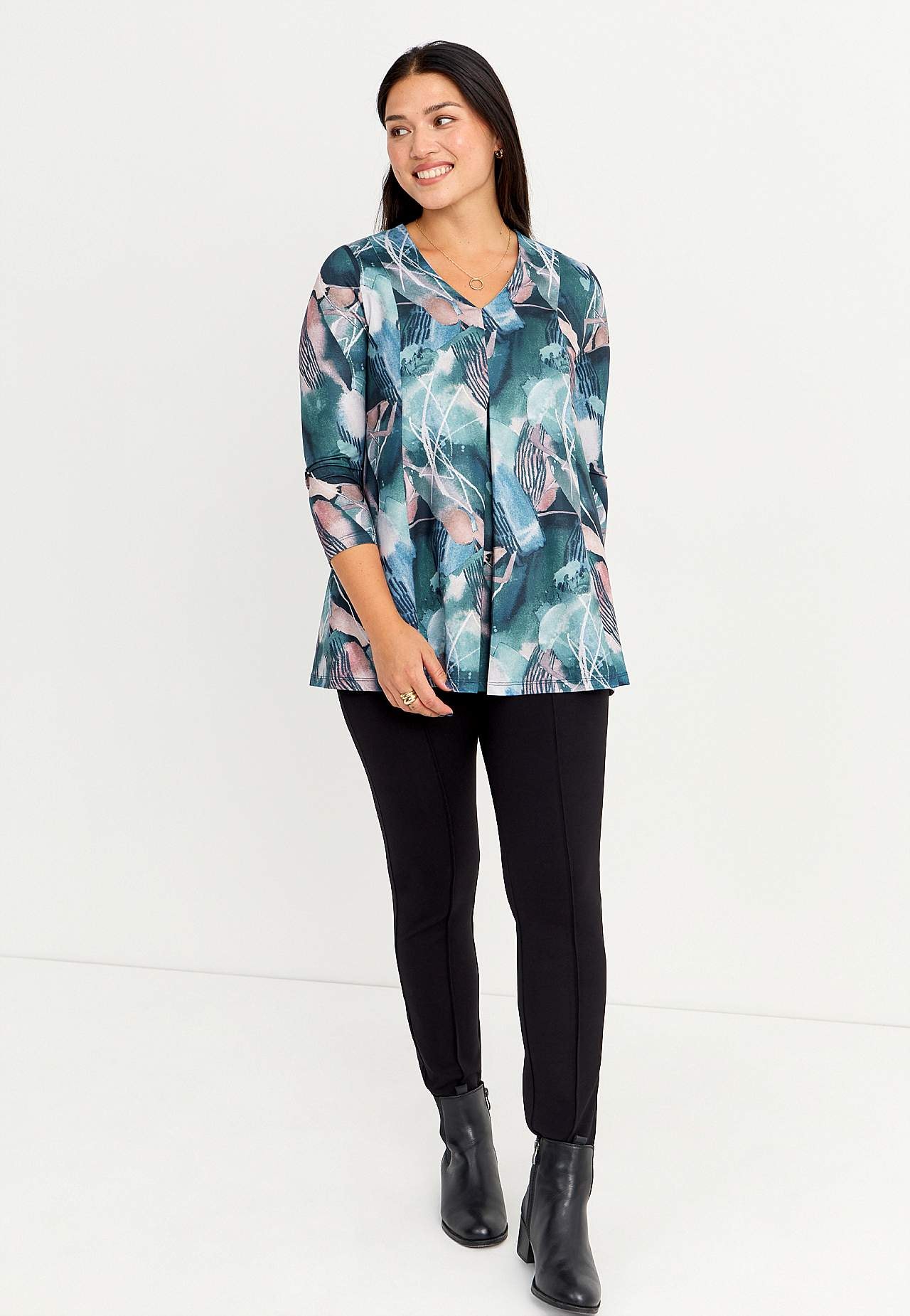 Jersey tuniek met patroon