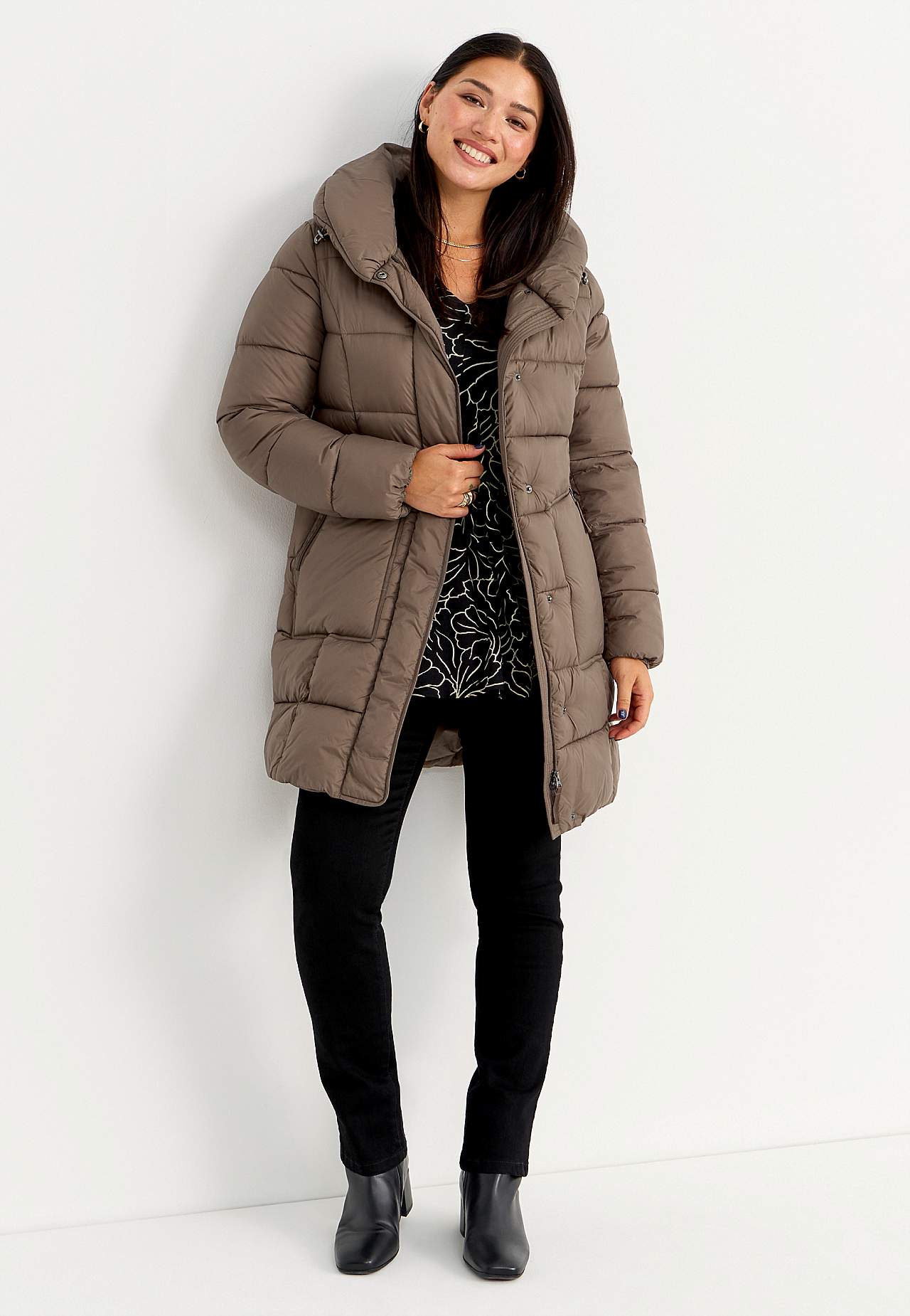 Jas met zacht donsgevoel