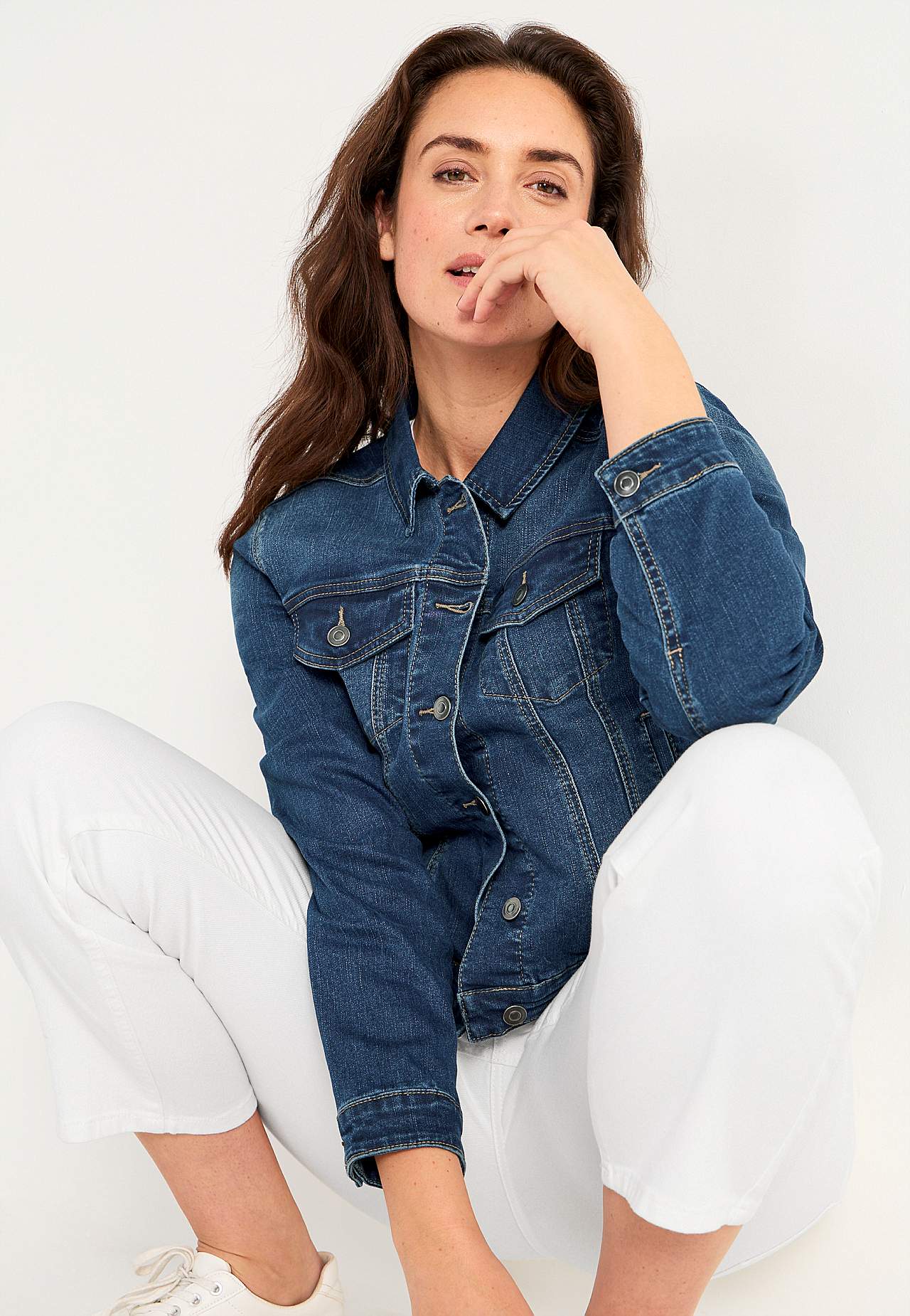 Denim jas met rek