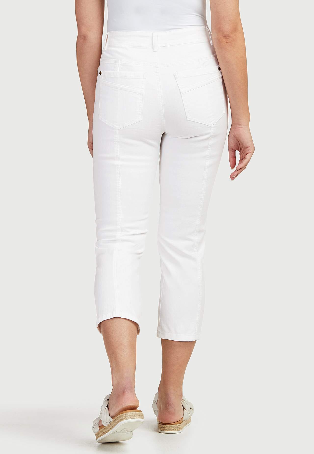 Cropped jeans met vijf zakken ontwerp