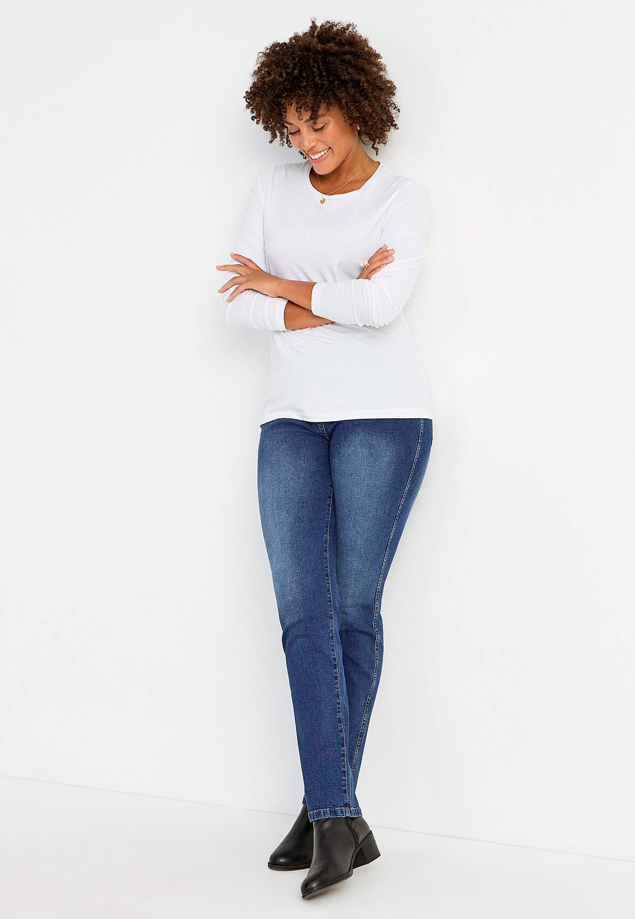 Jegging met skinny broekspijp