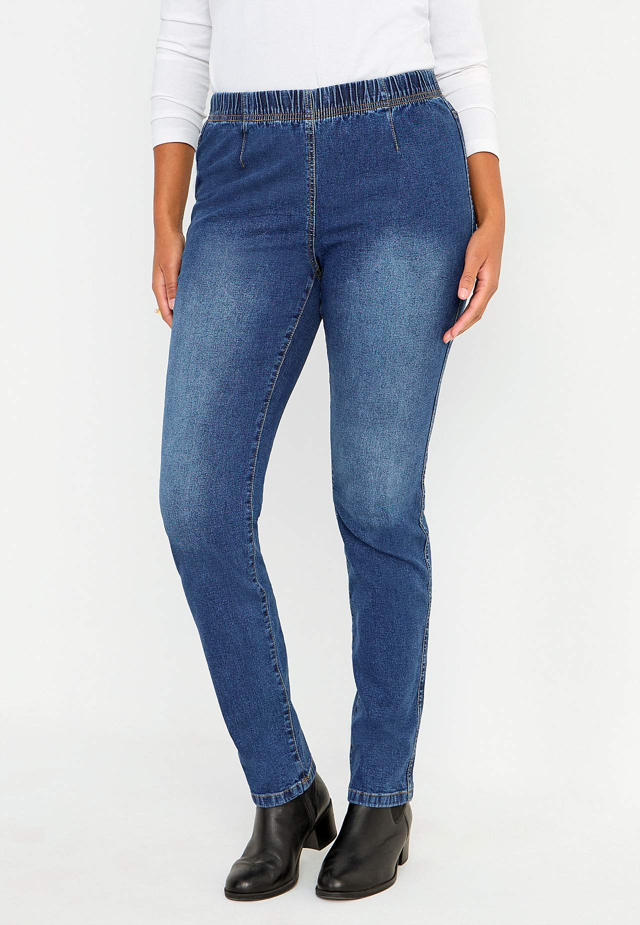 Jegging met skinny broekspijp