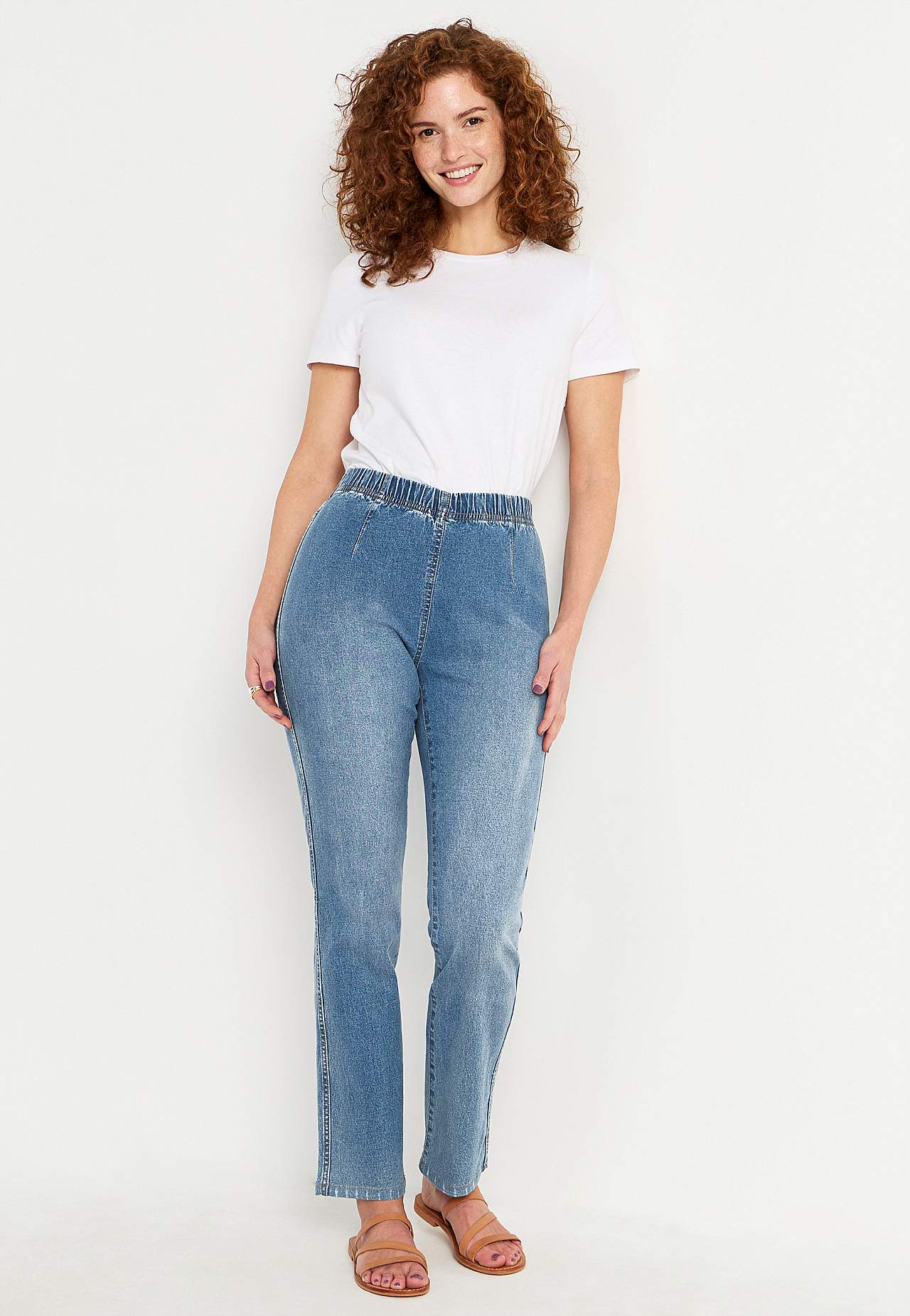Jegging met skinny broekspijp