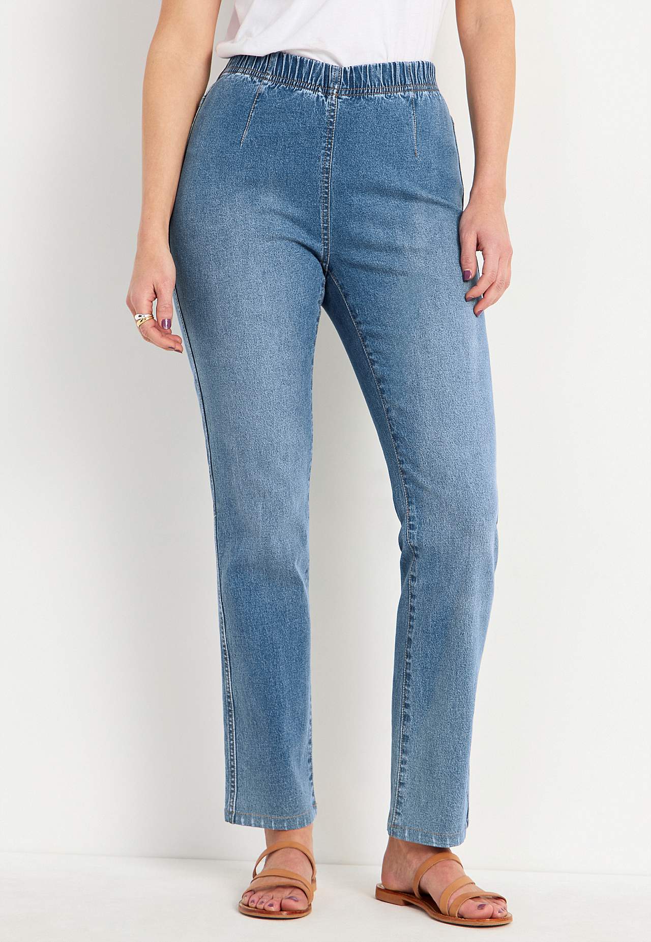 Jegging met skinny broekspijp