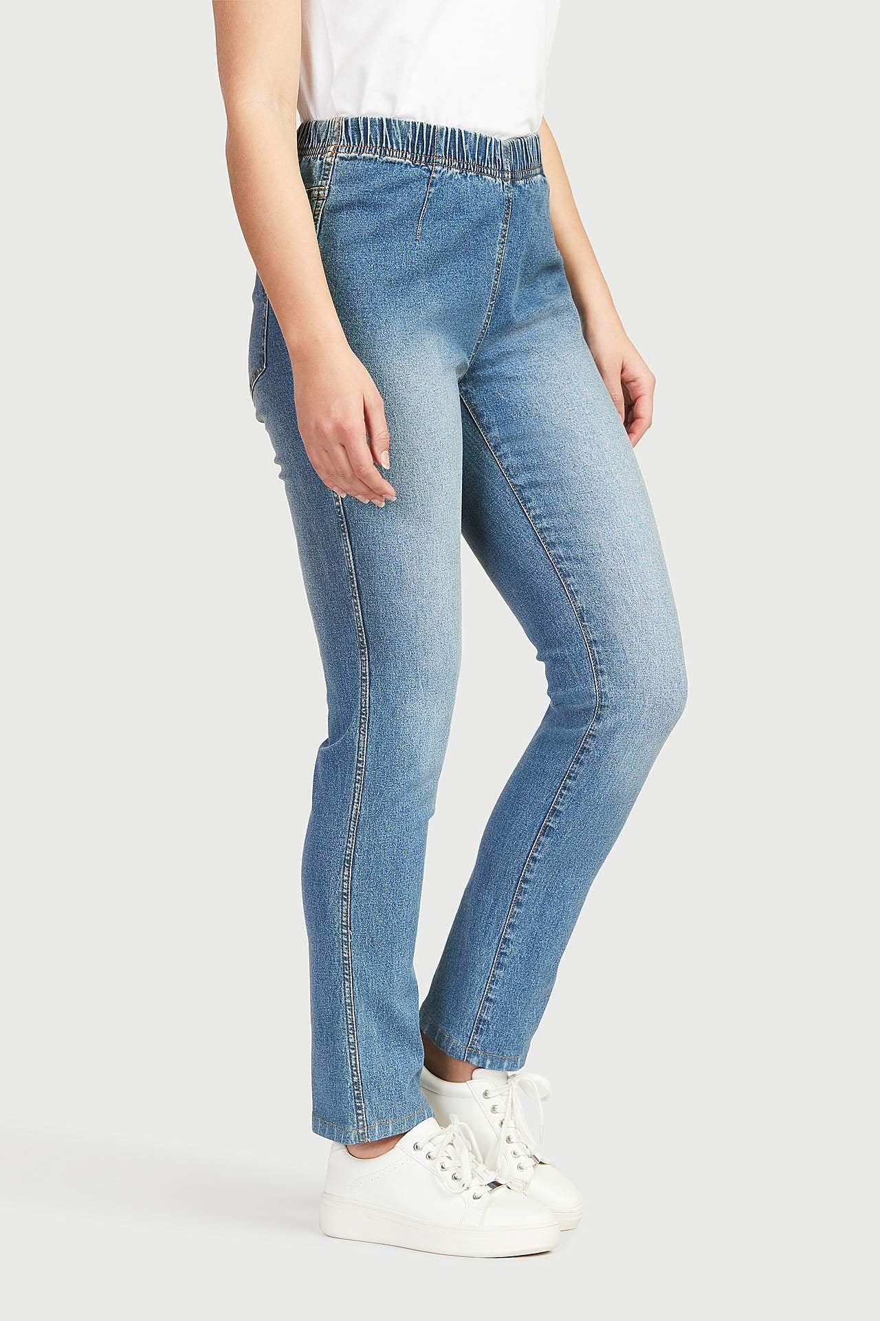 Jegging met skinny broekspijp