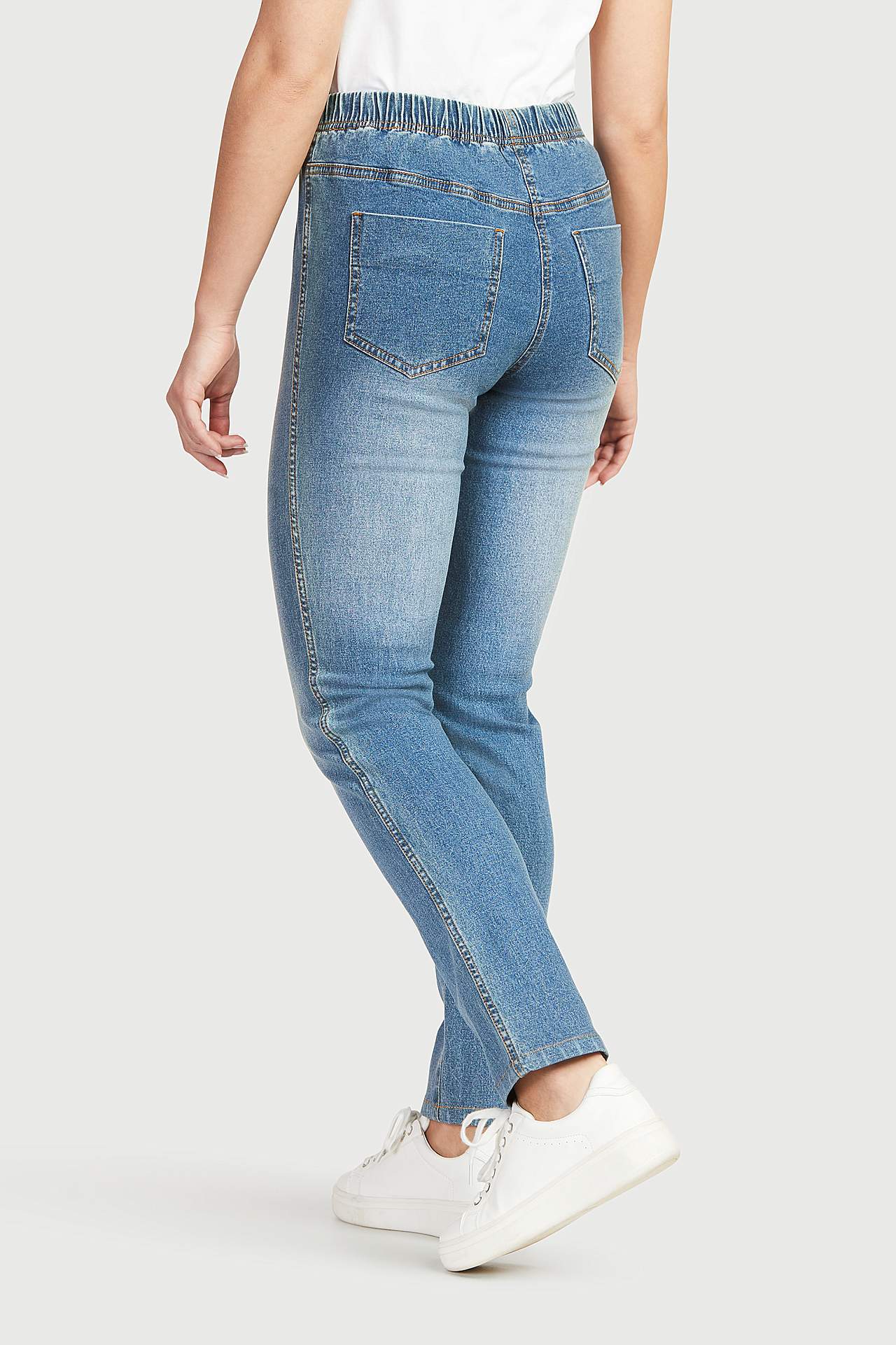 Jegging met skinny broekspijp