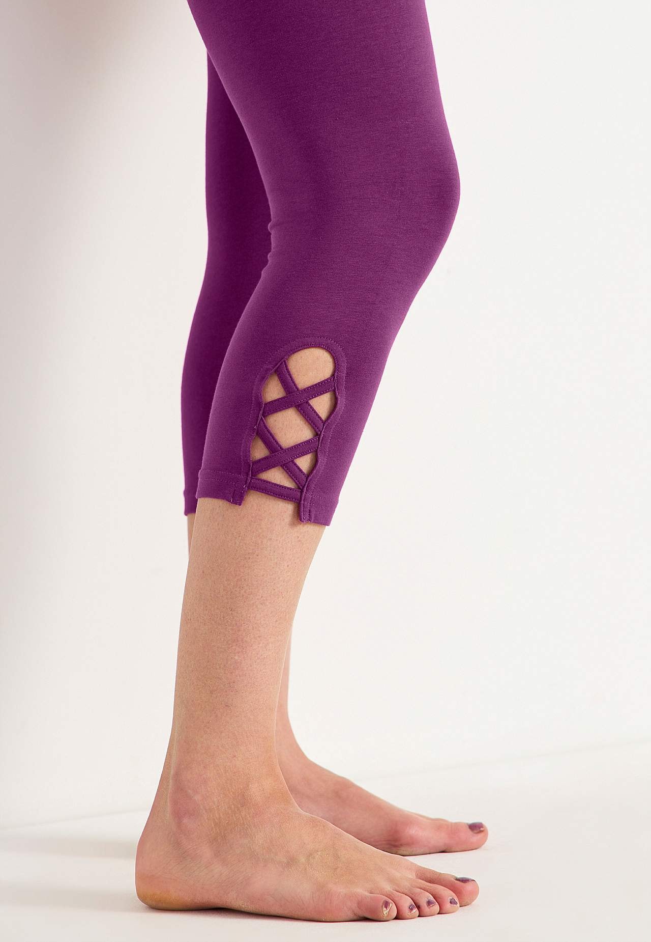 Capri legging met mooie details Set van 2