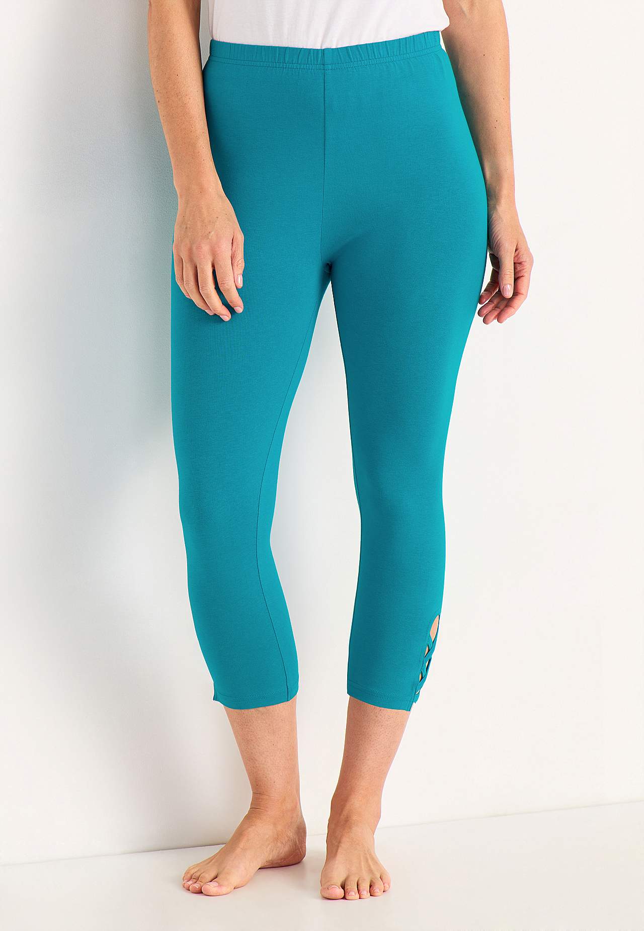 Capri legging met mooie details Set van 2