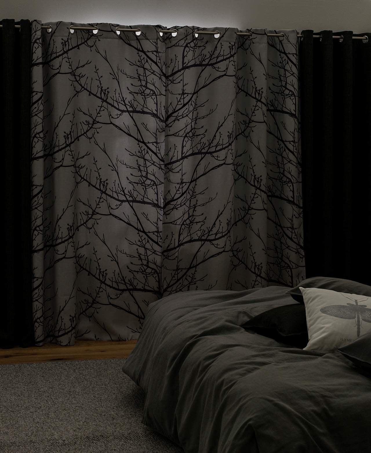 Verduisteringsgordijn Trees Set van 2