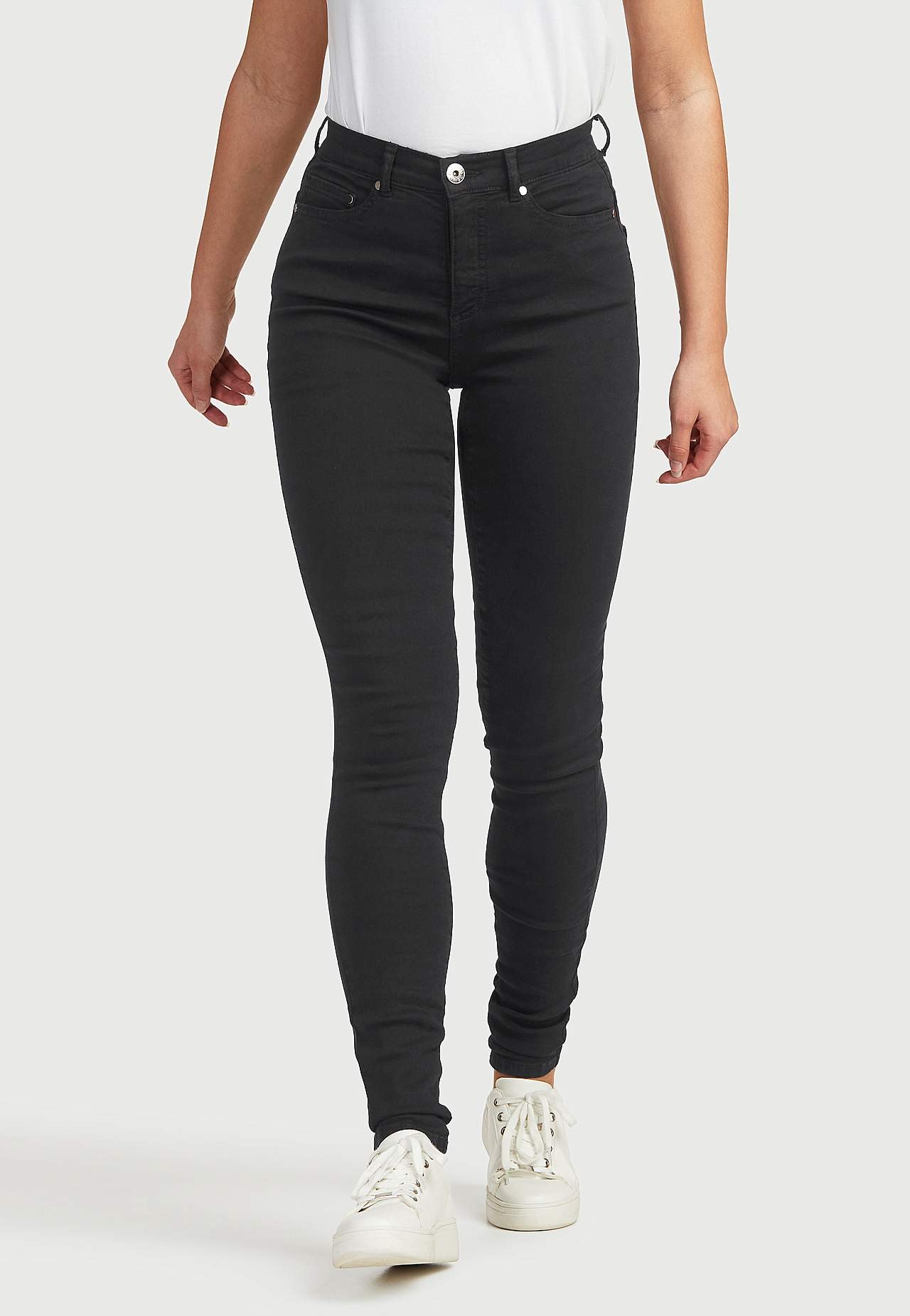 Superstretch jeans van keperstof