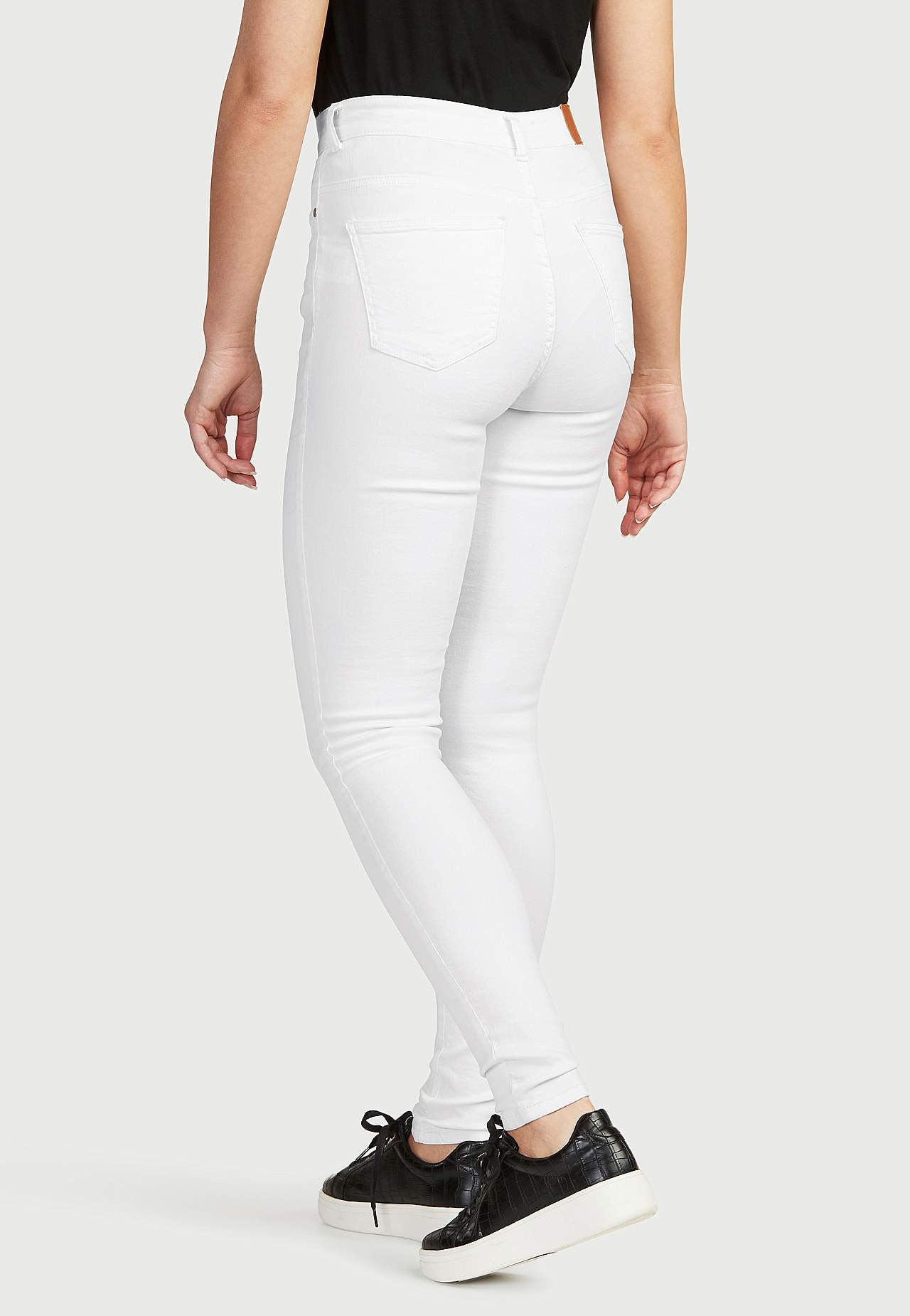 Superstretch jeans van keperstof