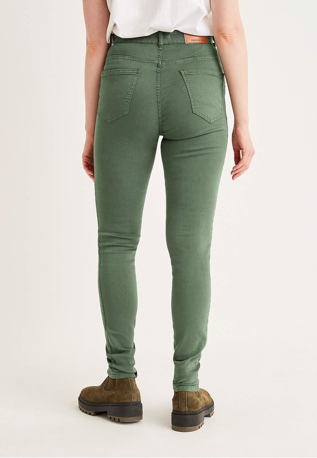 Superstretch jeans van keperstof