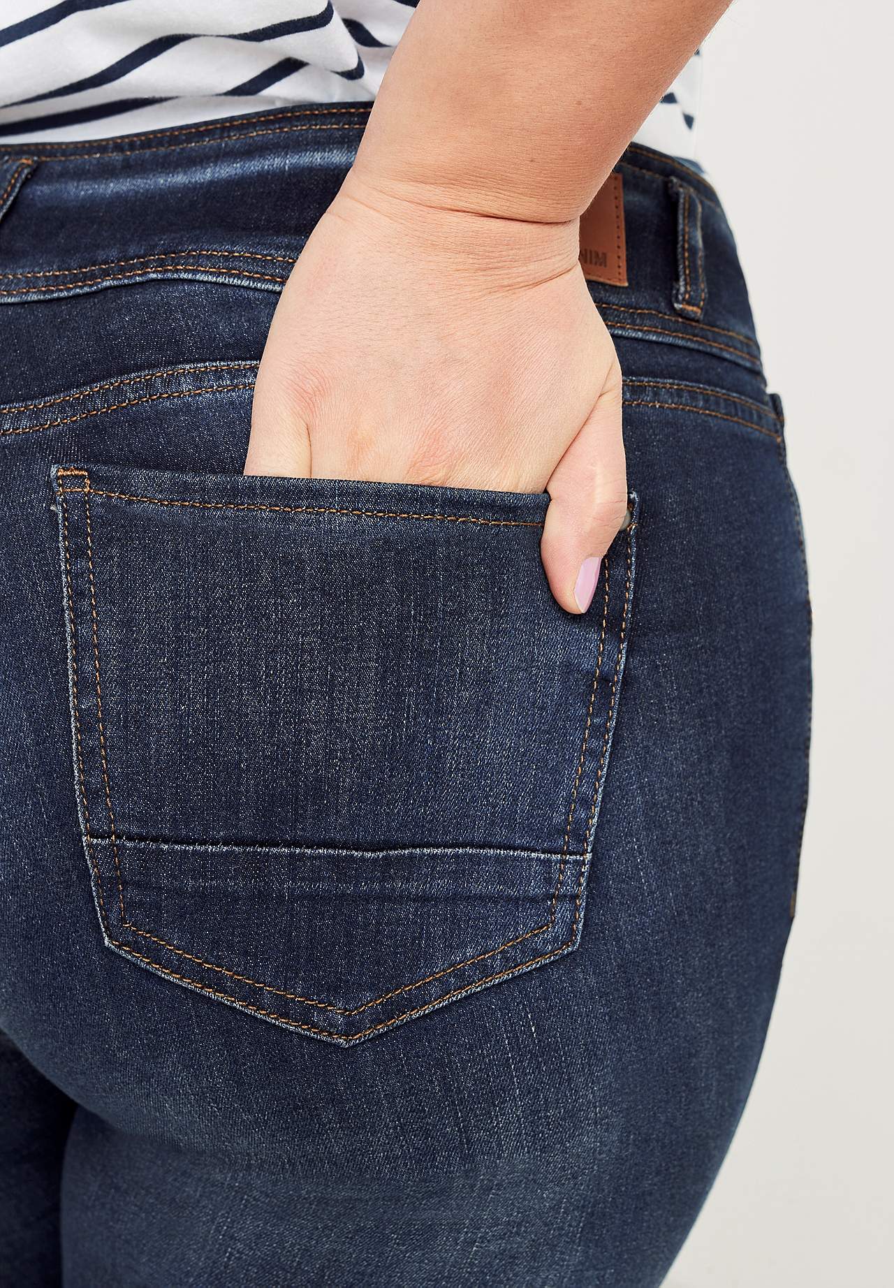 Rechte spijkerbroek met hoge taille