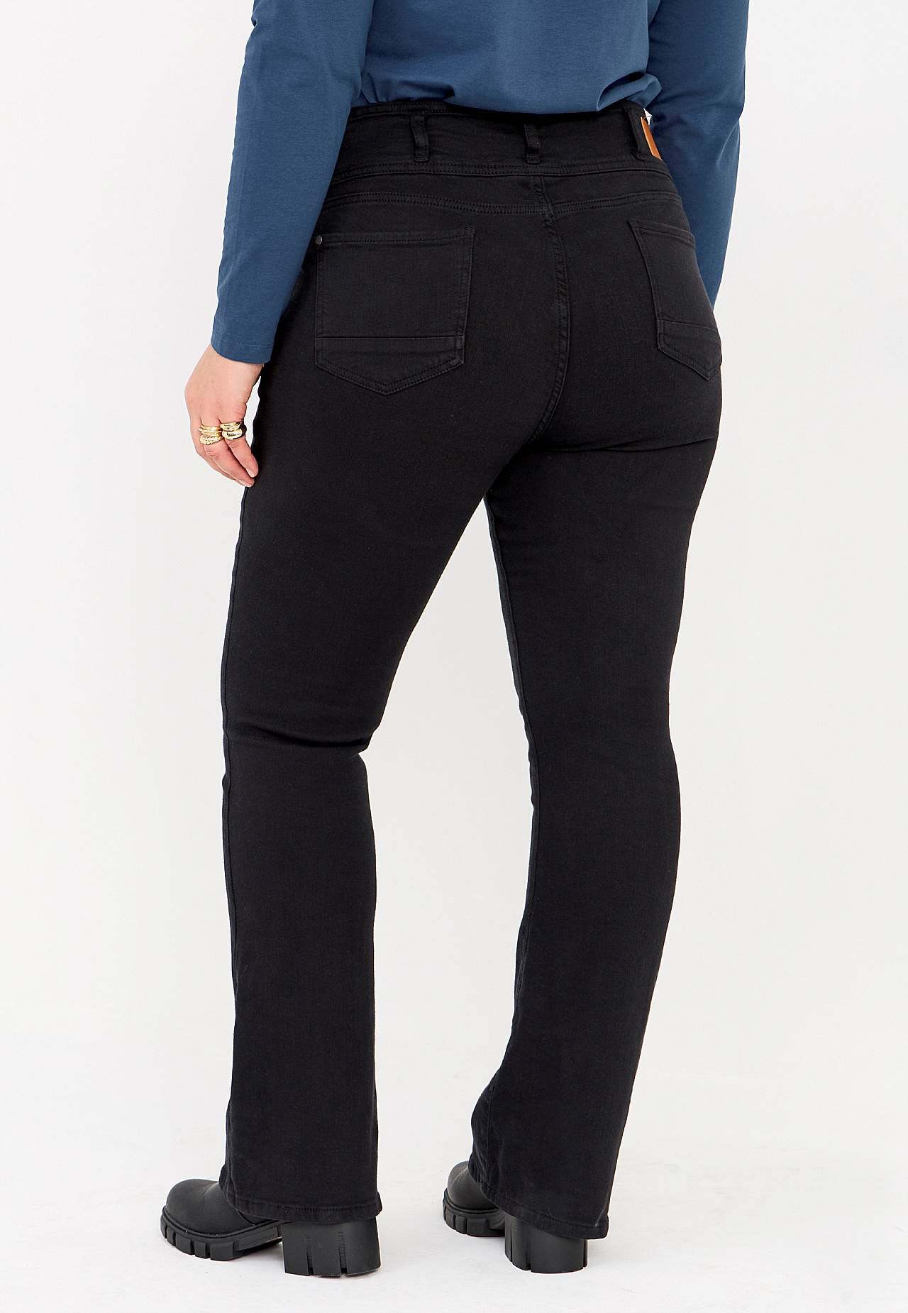 Bootcut jeans met hoge taille