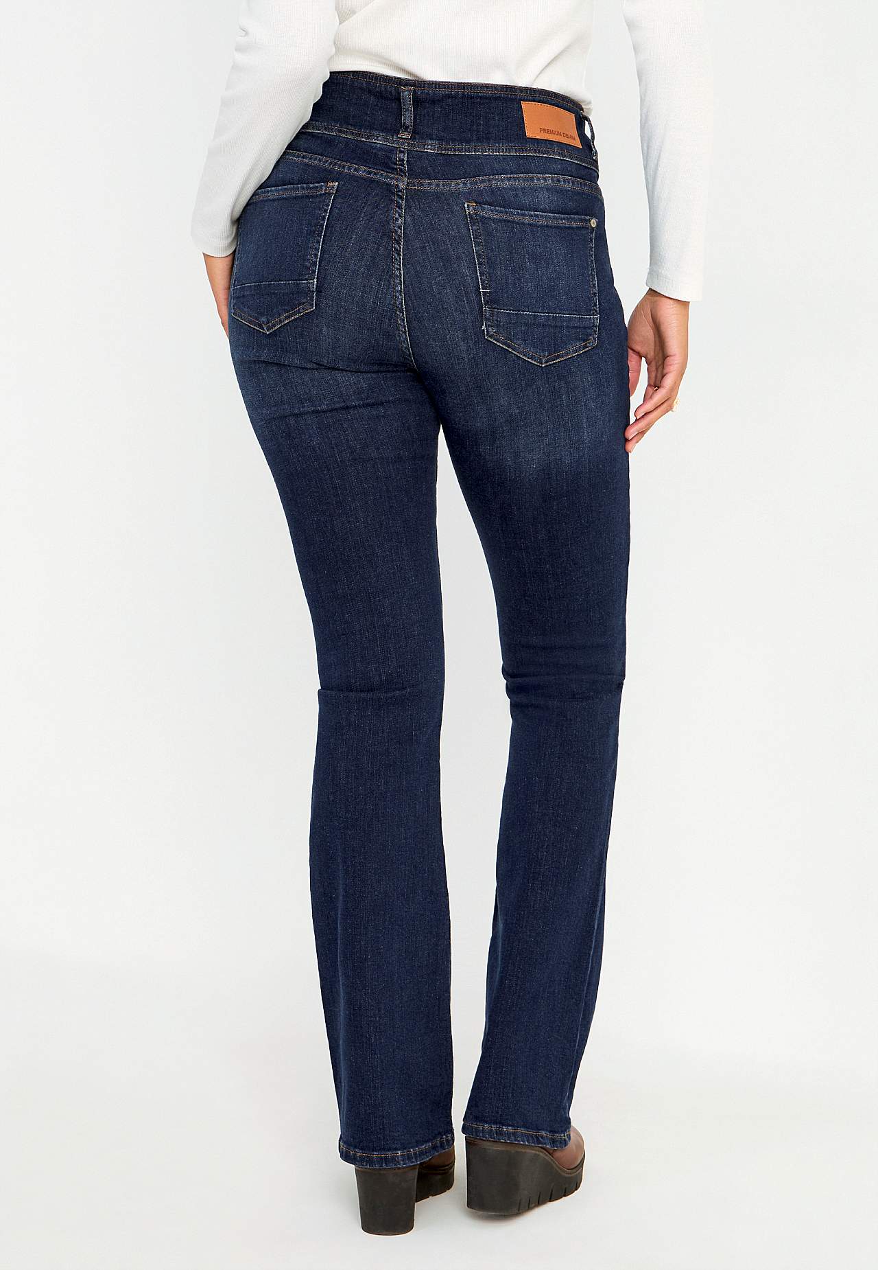 Bootcut jeans met hoge taille