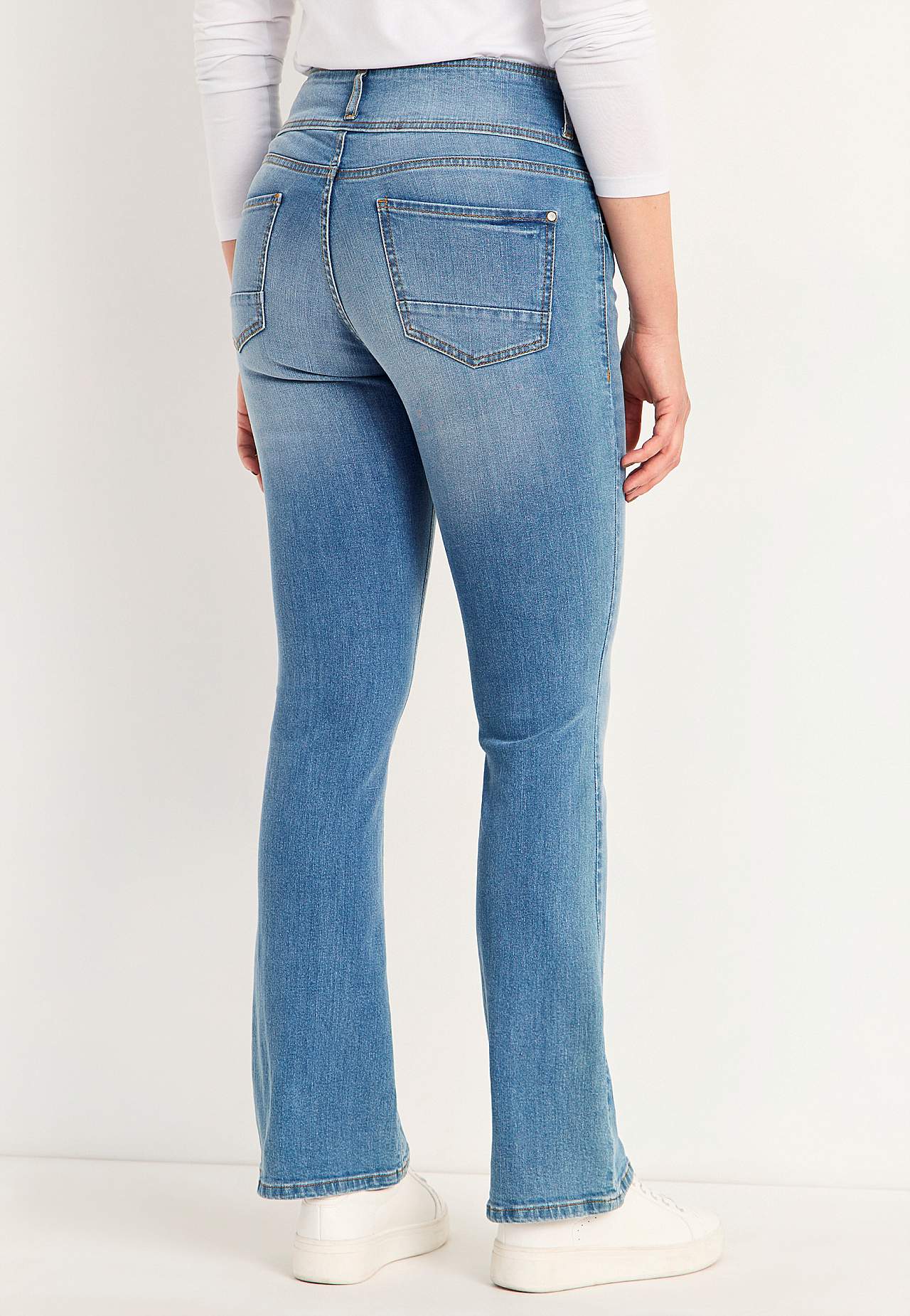 Bootcut jeans met hoge taille