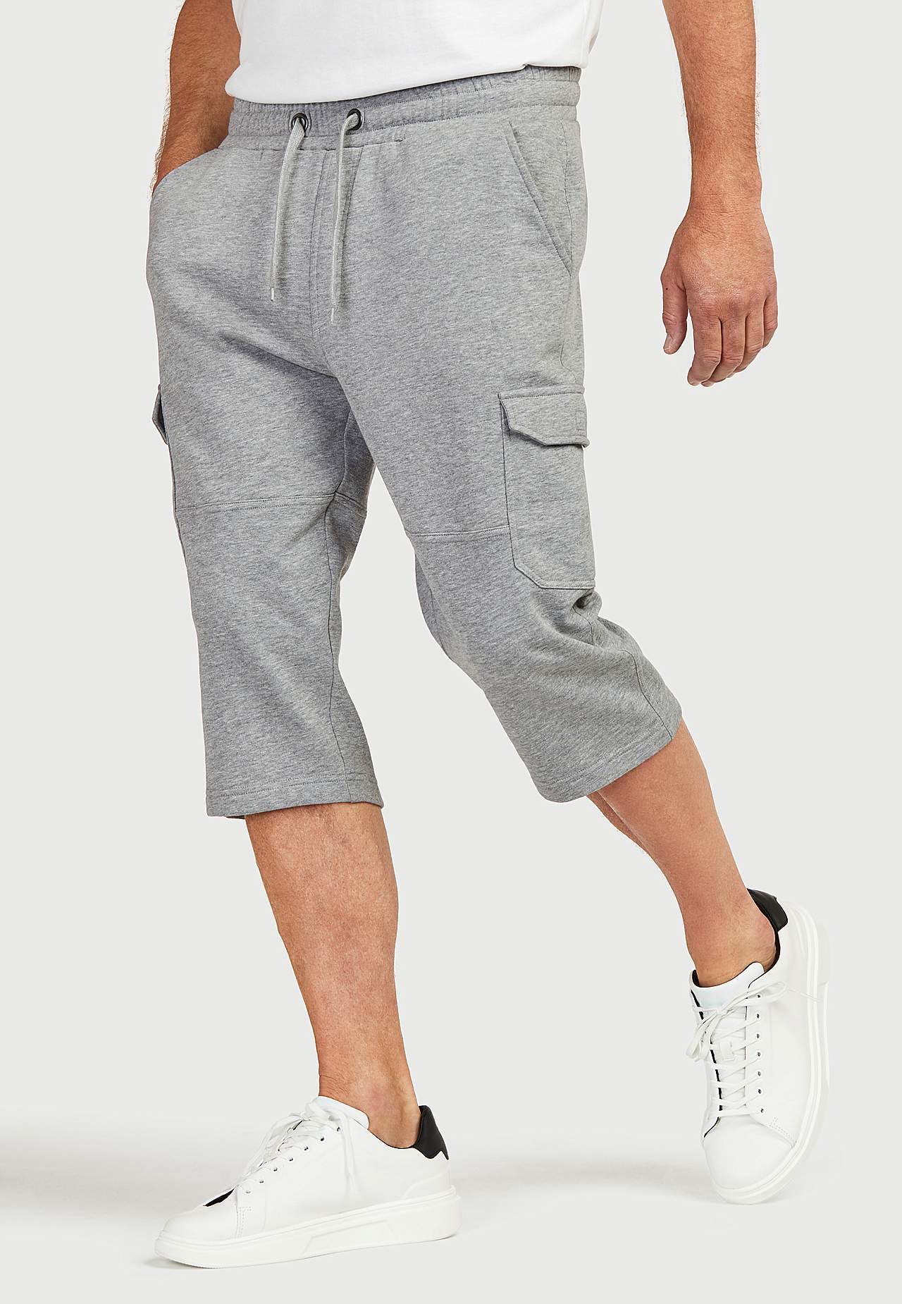 Lange sweatshirt-shorts met cargobroekzakken Smarty