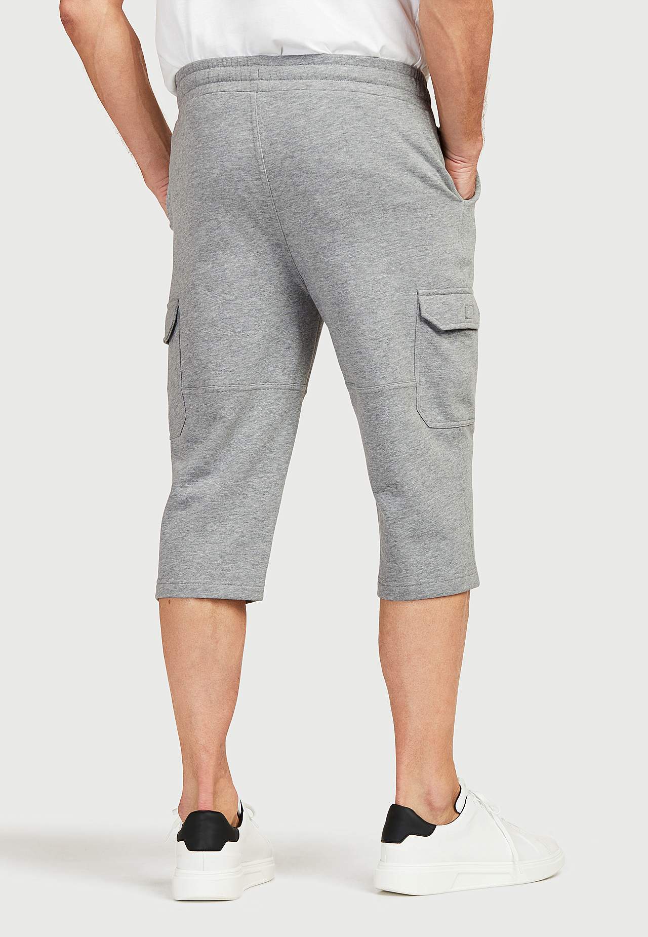 Lange sweatshirt-shorts met cargobroekzakken Smarty