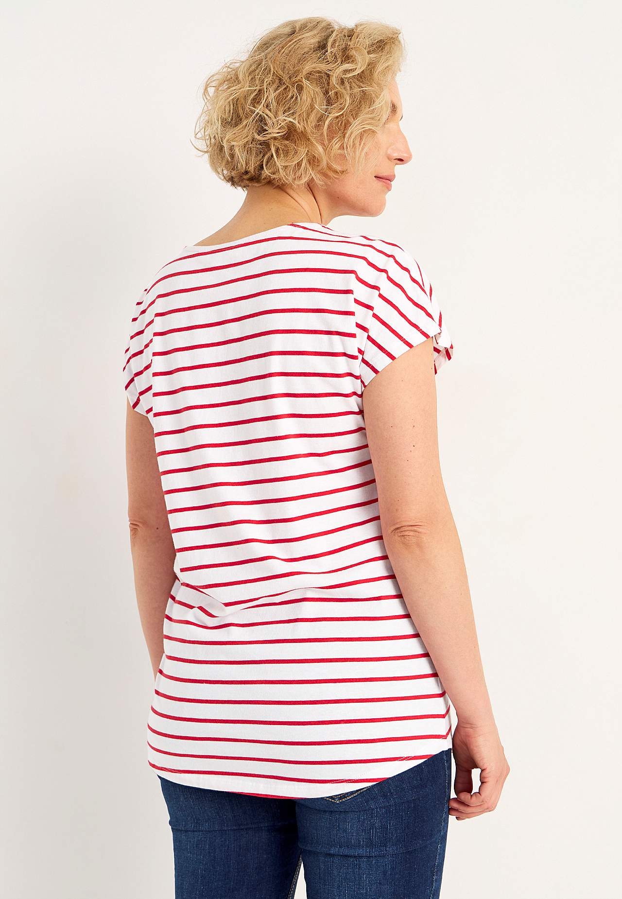 Jersey-topjes met kapmouwen Set van 2
