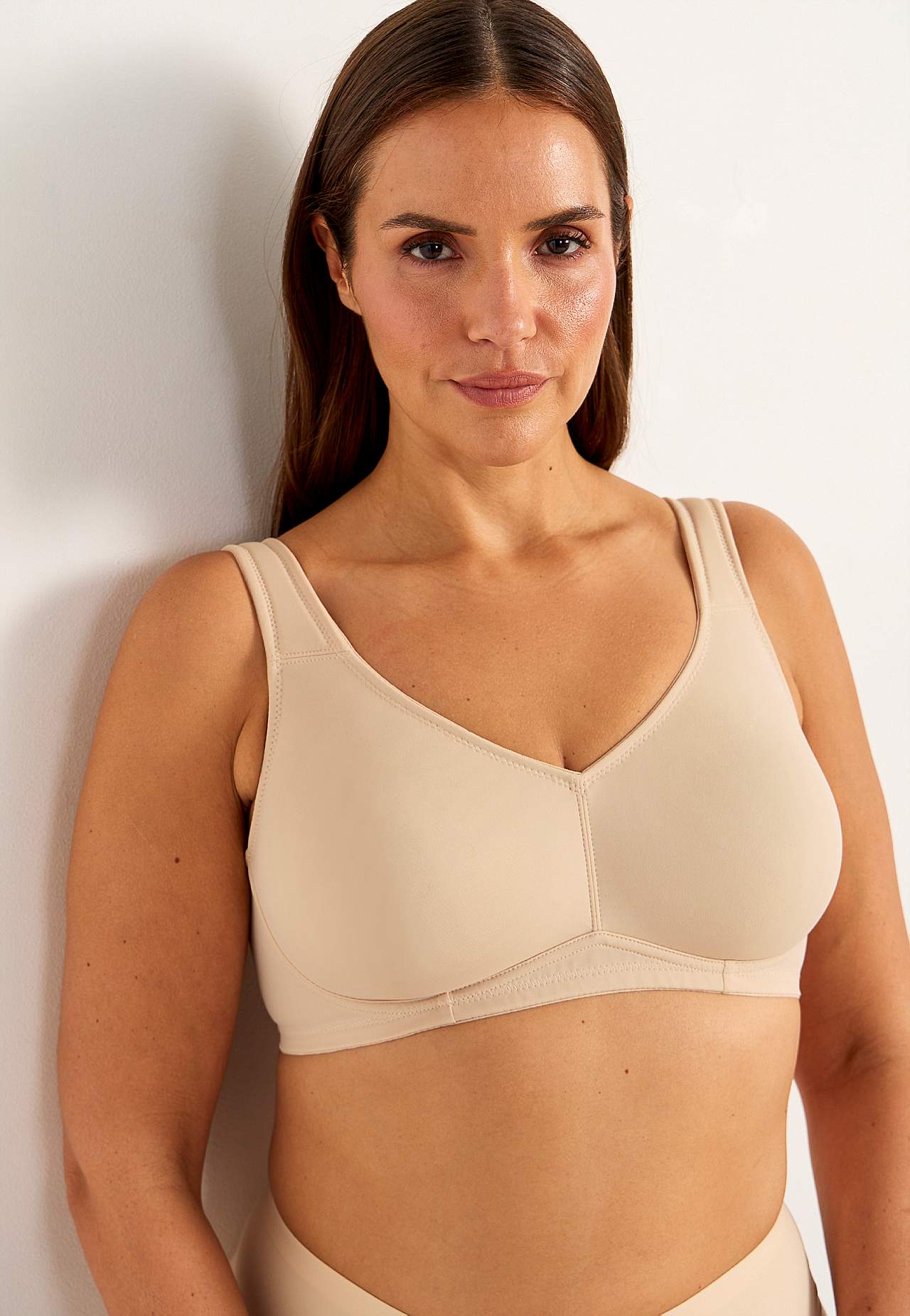Ongevoerde zachte bh Ingrid Set van 2