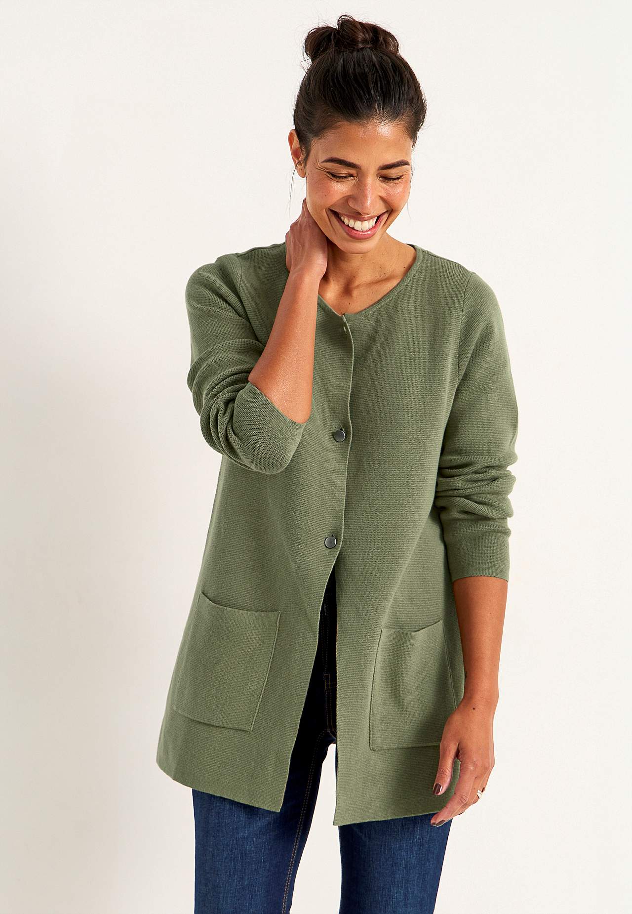 Cardigan van katoen