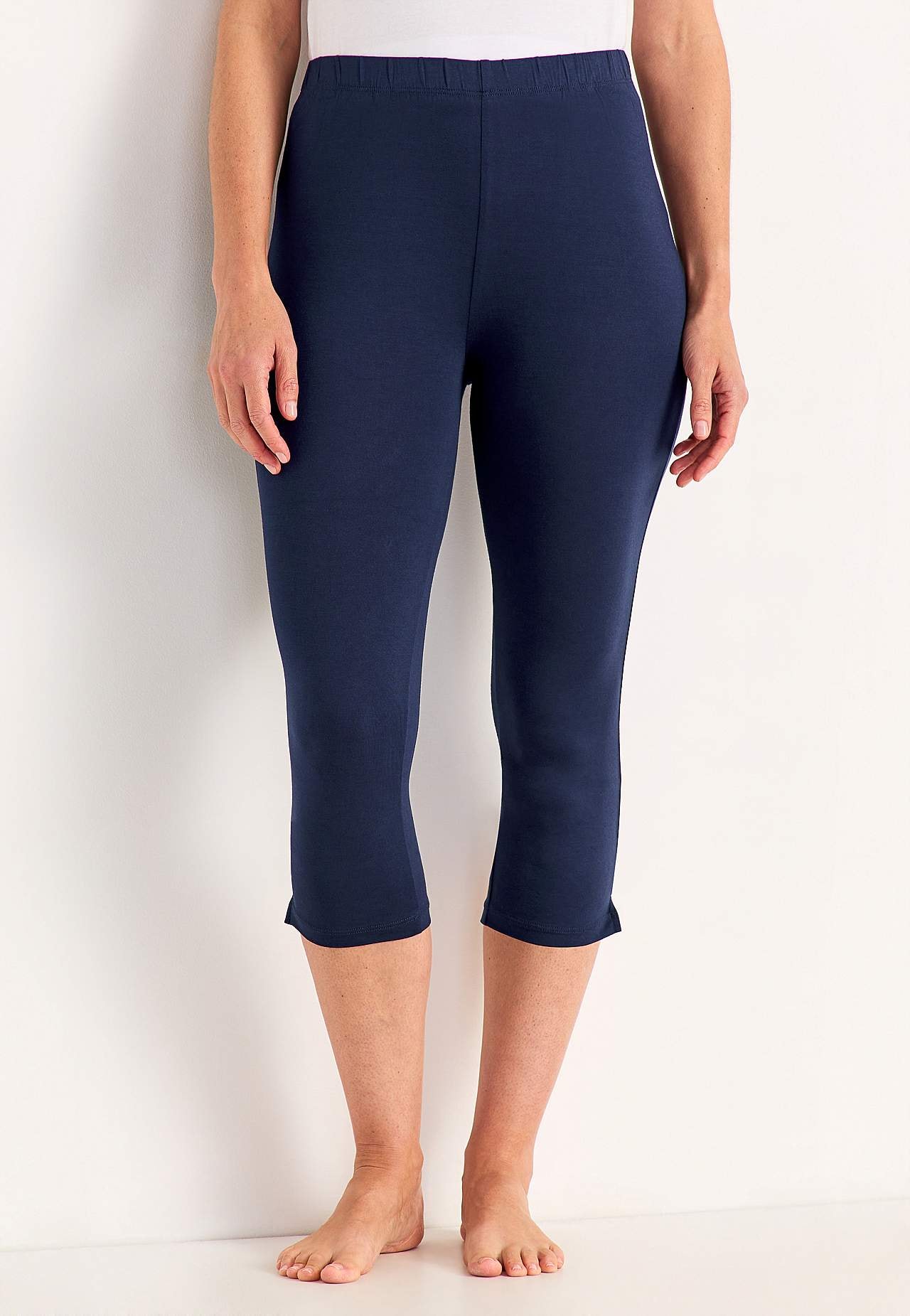 Capri legging met splits aan de zijkant