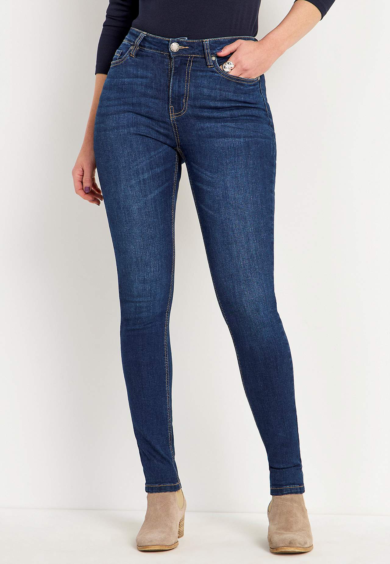 Spijkerbroek van superstretch denim