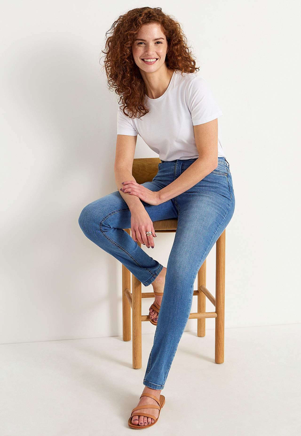 Spijkerbroek van superstretch denim