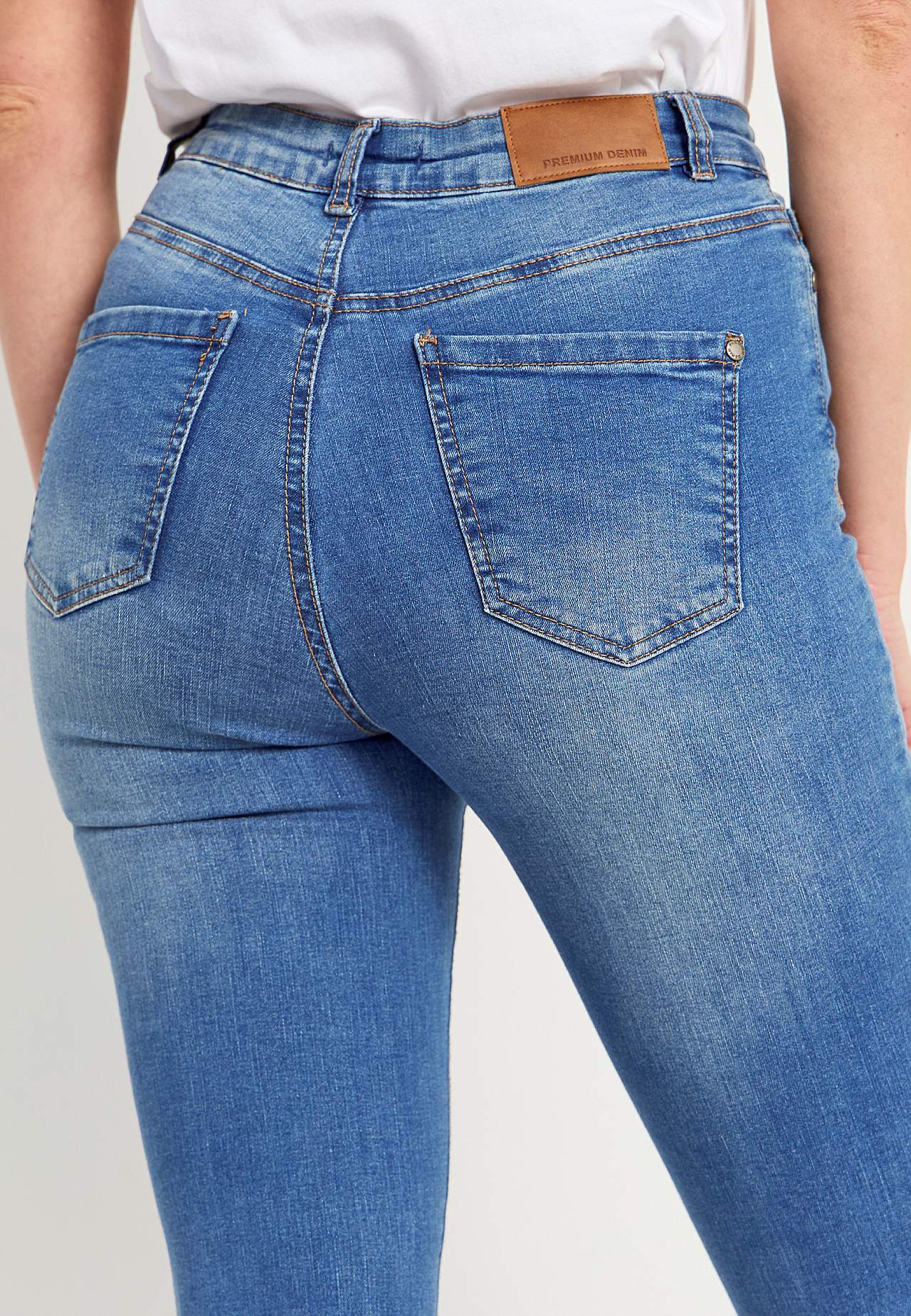 Spijkerbroek van superstretch denim