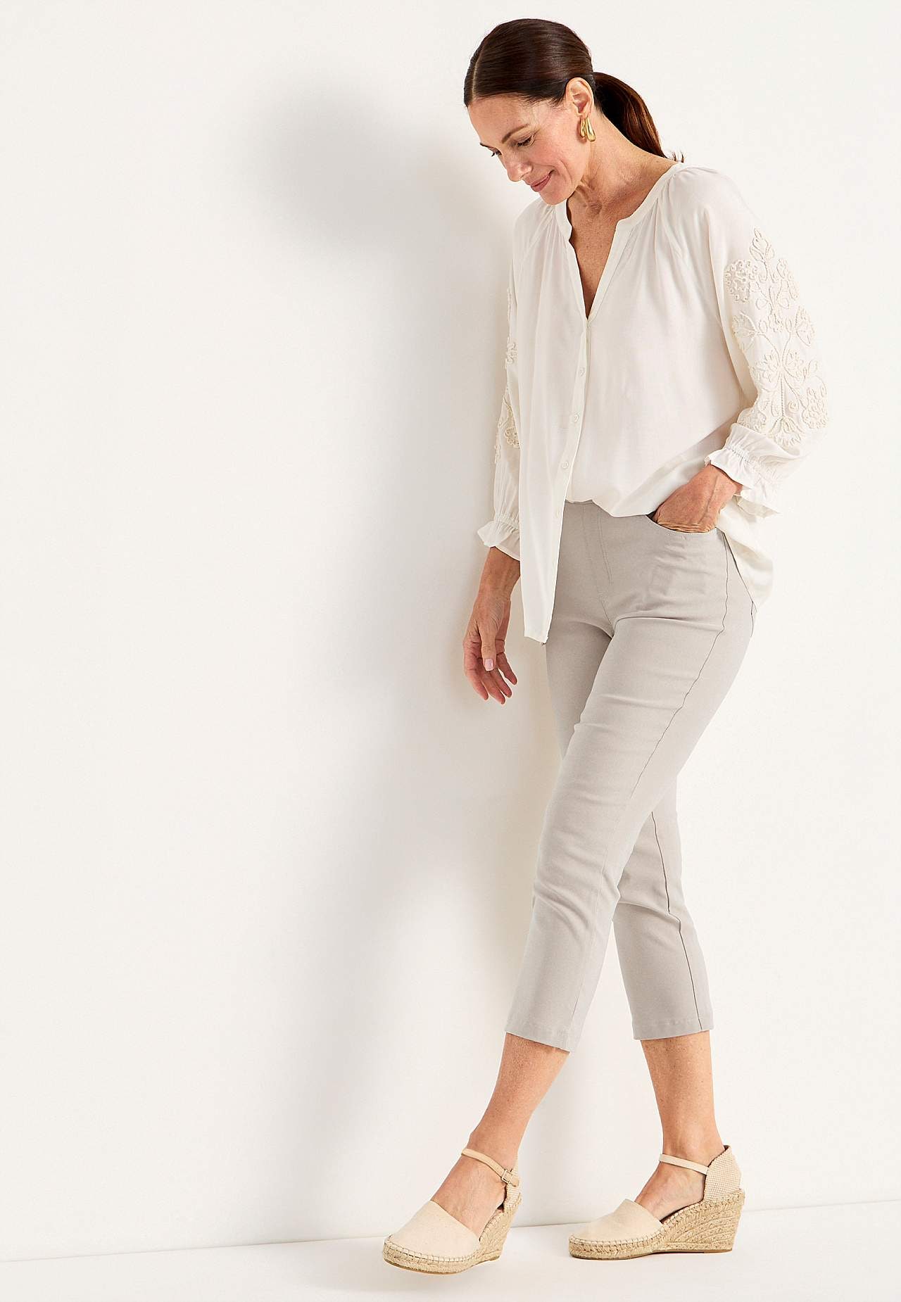 Super comfortabele capri broek