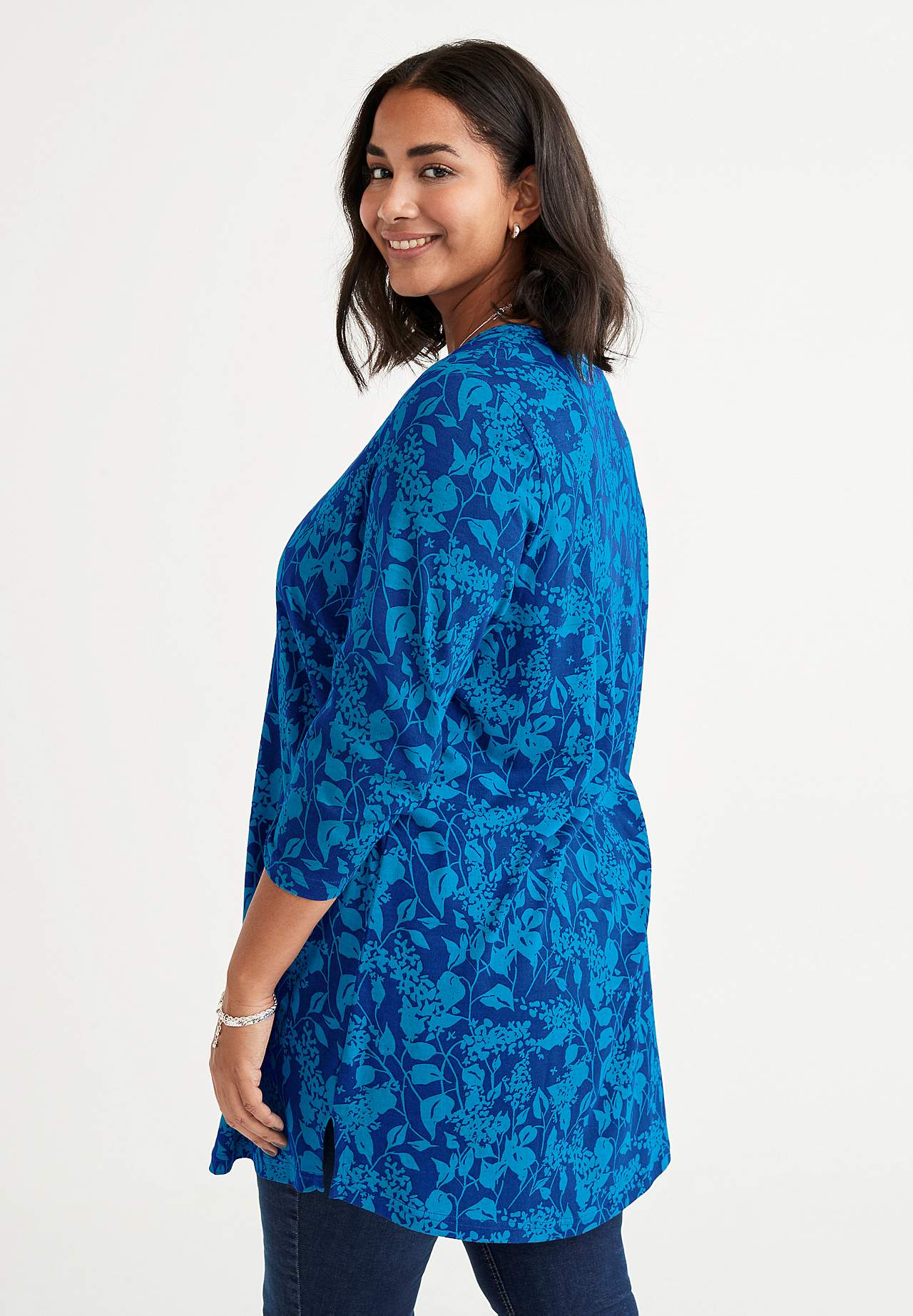 Jersey tuniek met v-halslijn