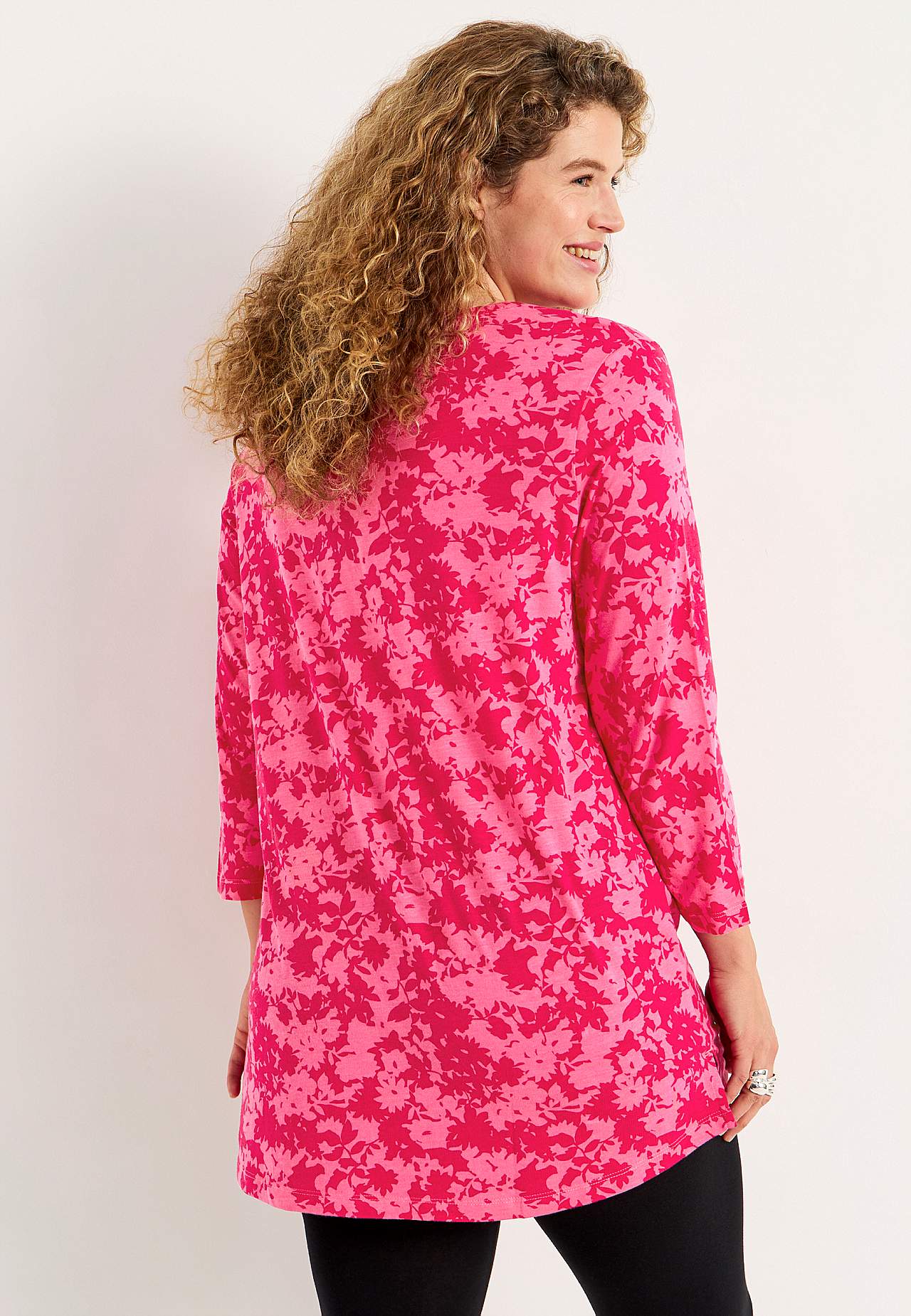 Jersey tuniek met v-halslijn
