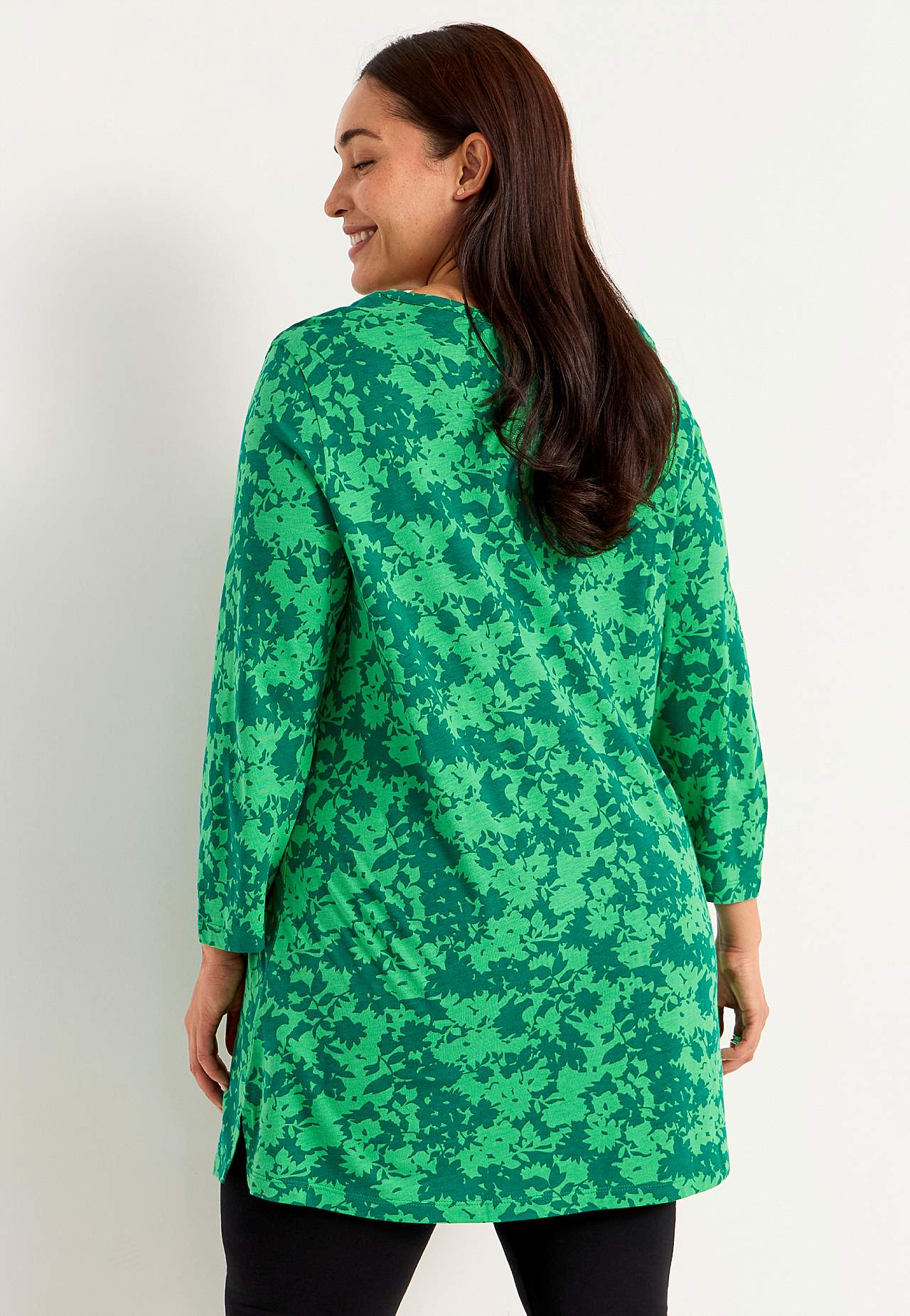 Jersey tuniek met v-halslijn