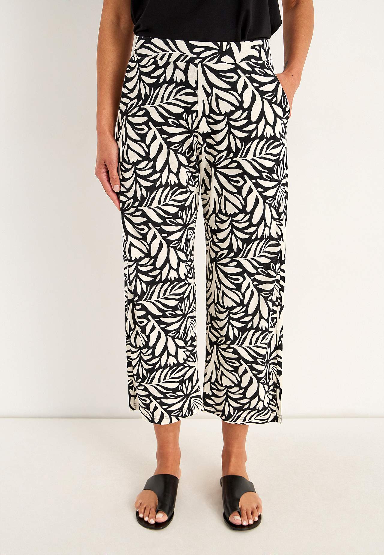 Jersey broek van zachte katoen en modal mix