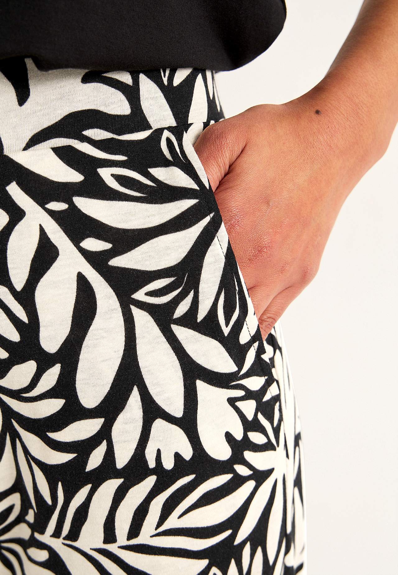 Jersey broek van zachte katoen en modal mix