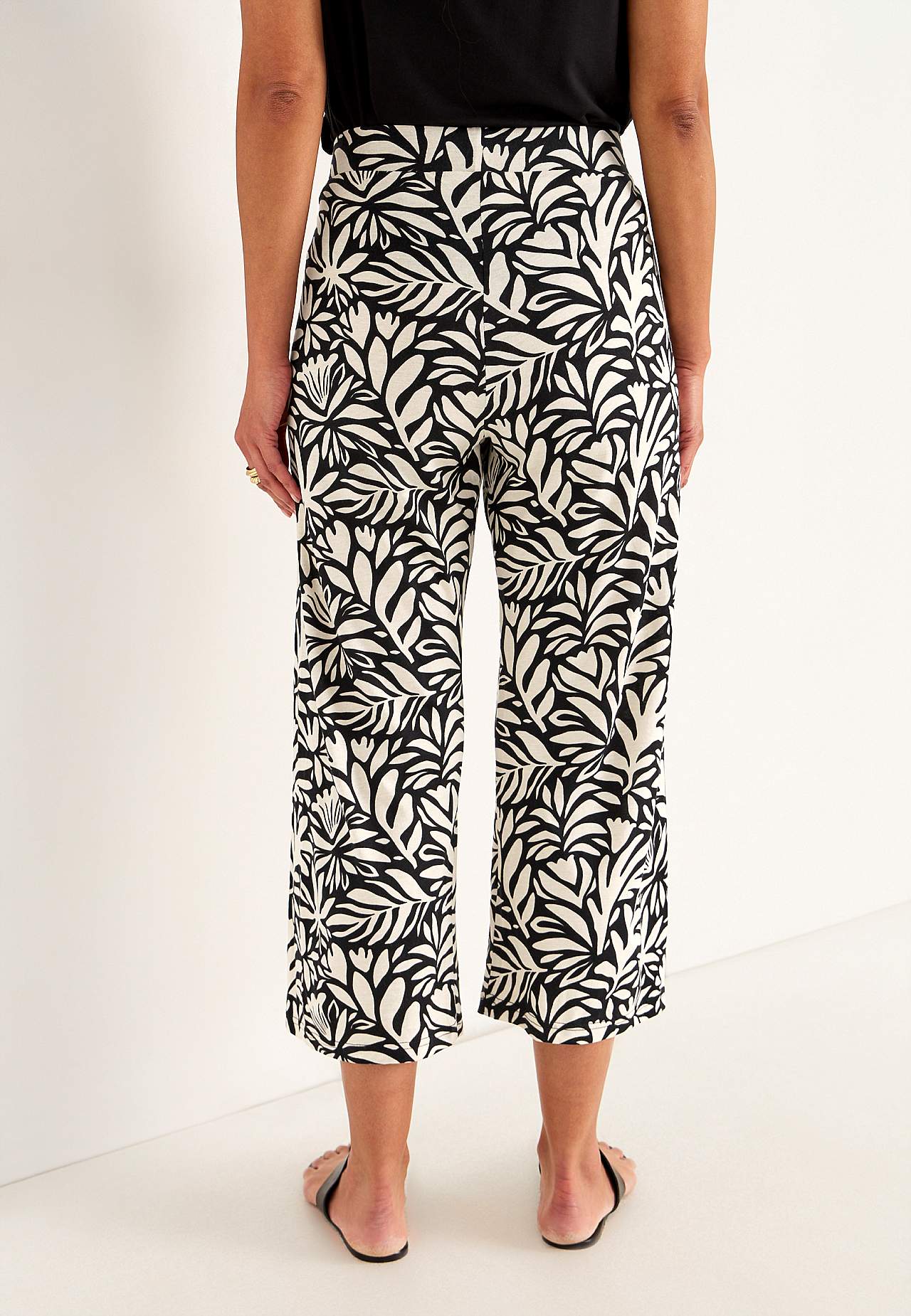 Jersey broek van zachte katoen en modal mix