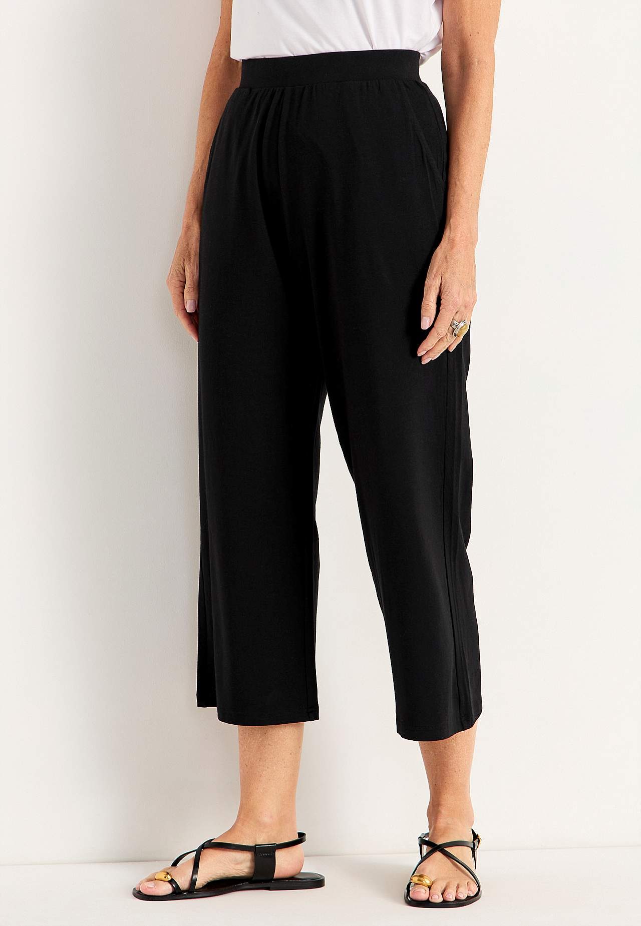 Jersey broek van zachte katoen en modal mix