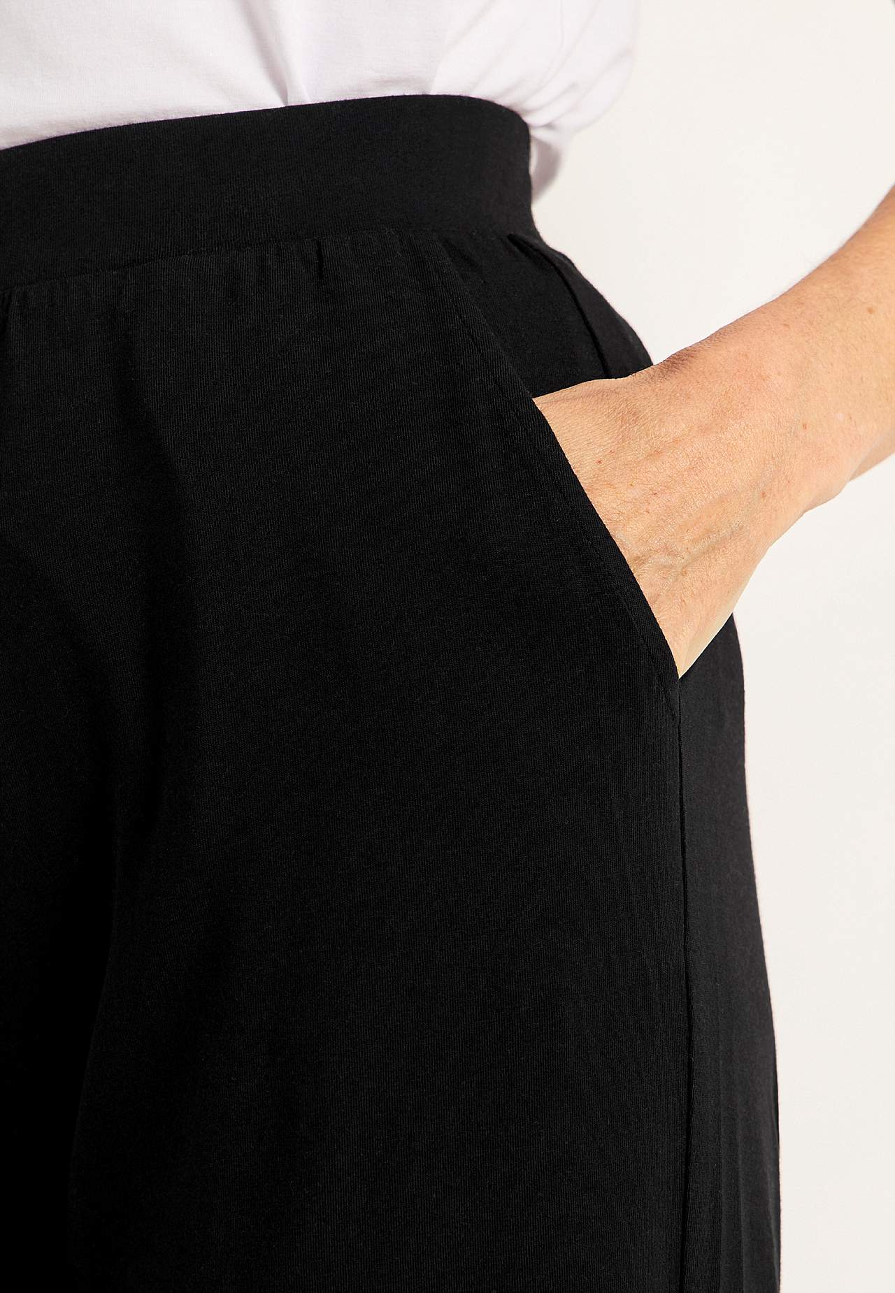 Jersey broek van zachte katoen en modal mix