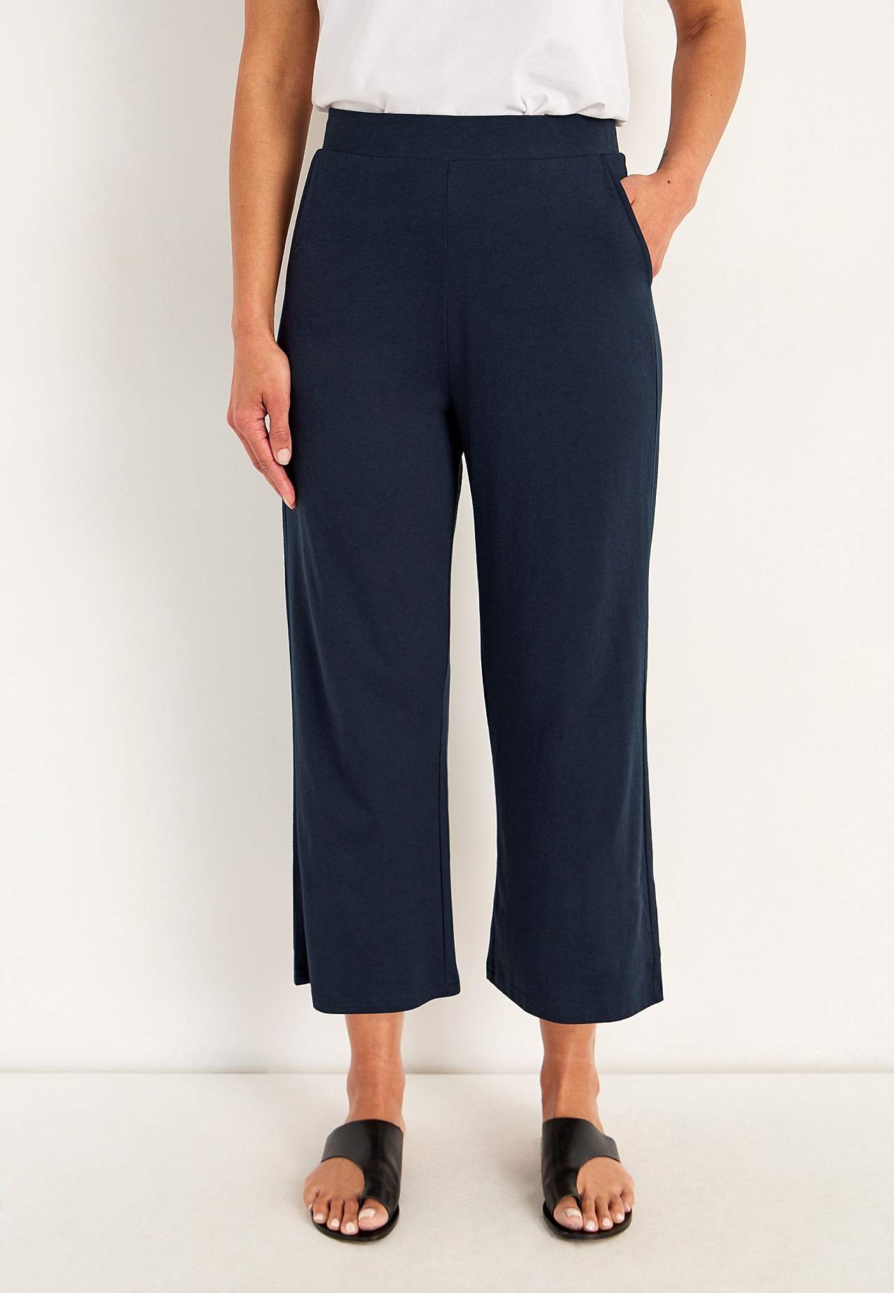 Jersey broek van zachte katoen en modal mix