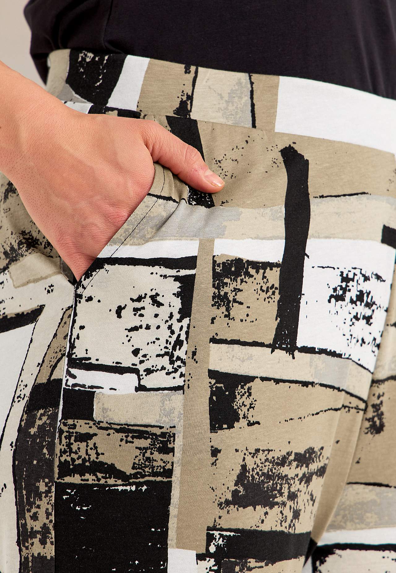 Jersey broek van zachte katoen en modal mix