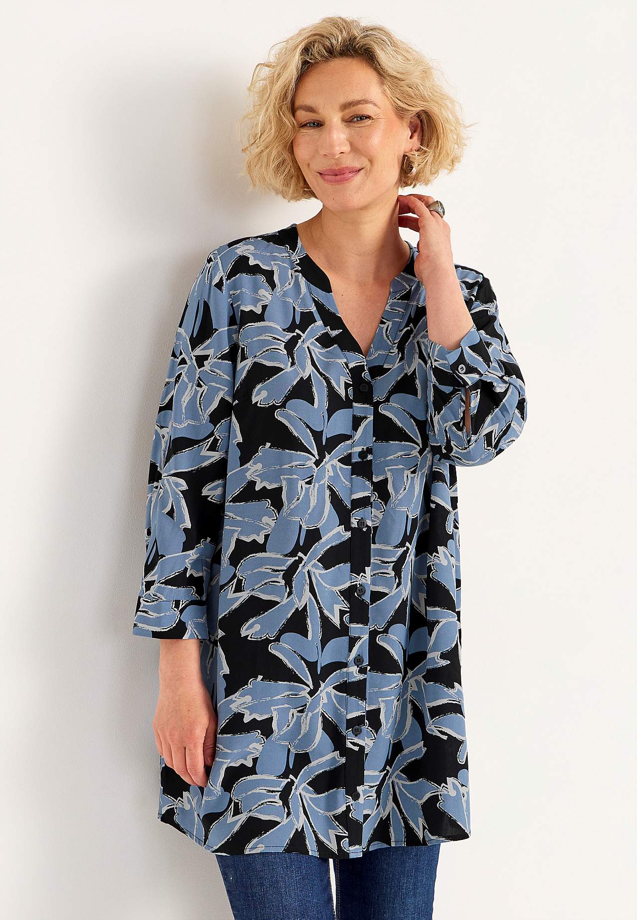 Tuniek met 3/4 mouw