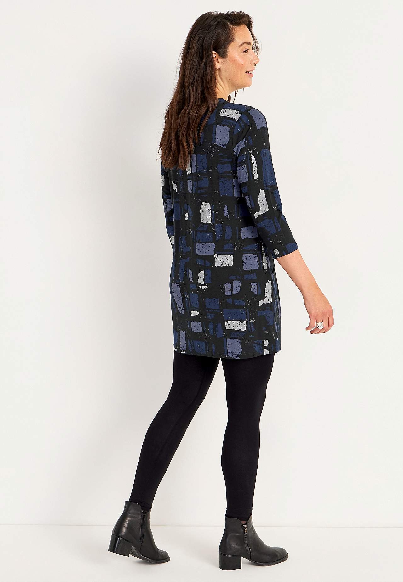 Jersey tuniek met zakken